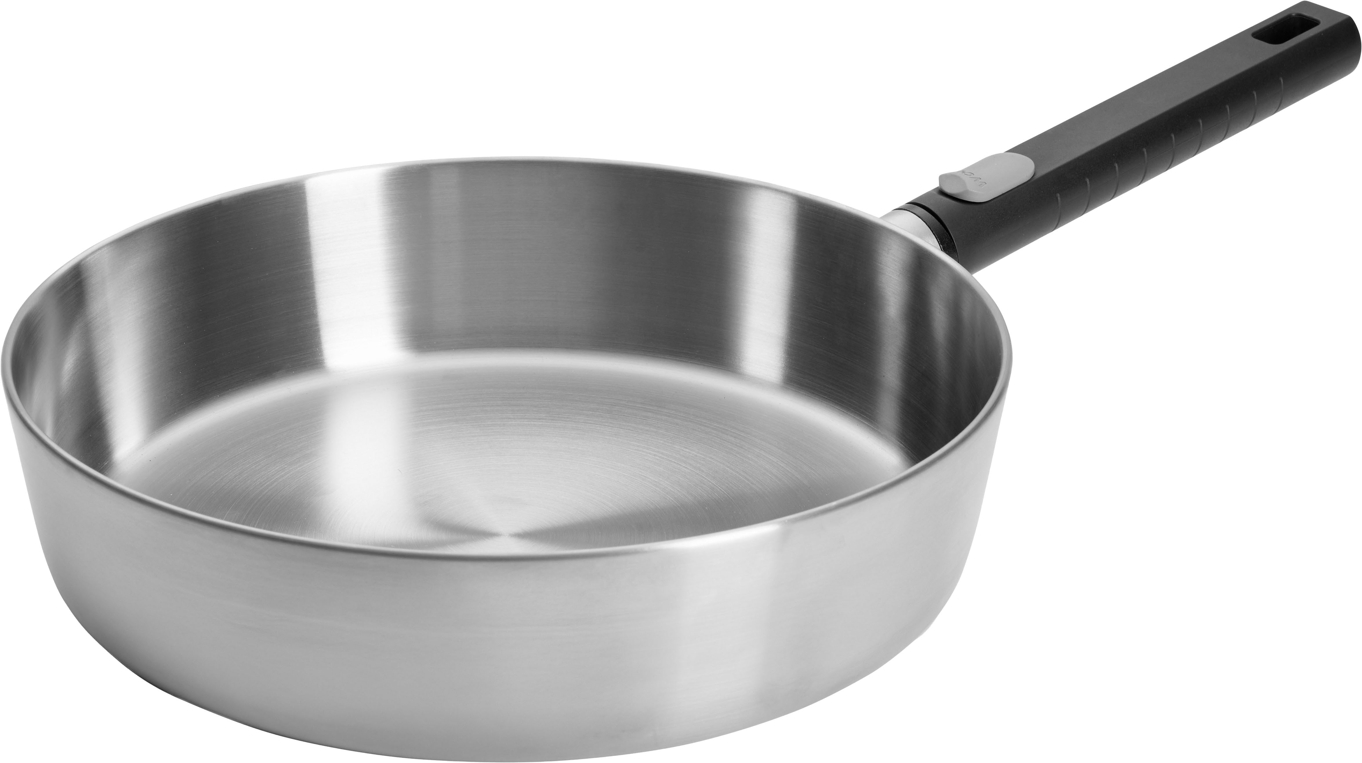 WOLL Schmorpfanne Logic Steel, Edelstahl 18/10 (1-tlg), 5-Schicht-Aufbau