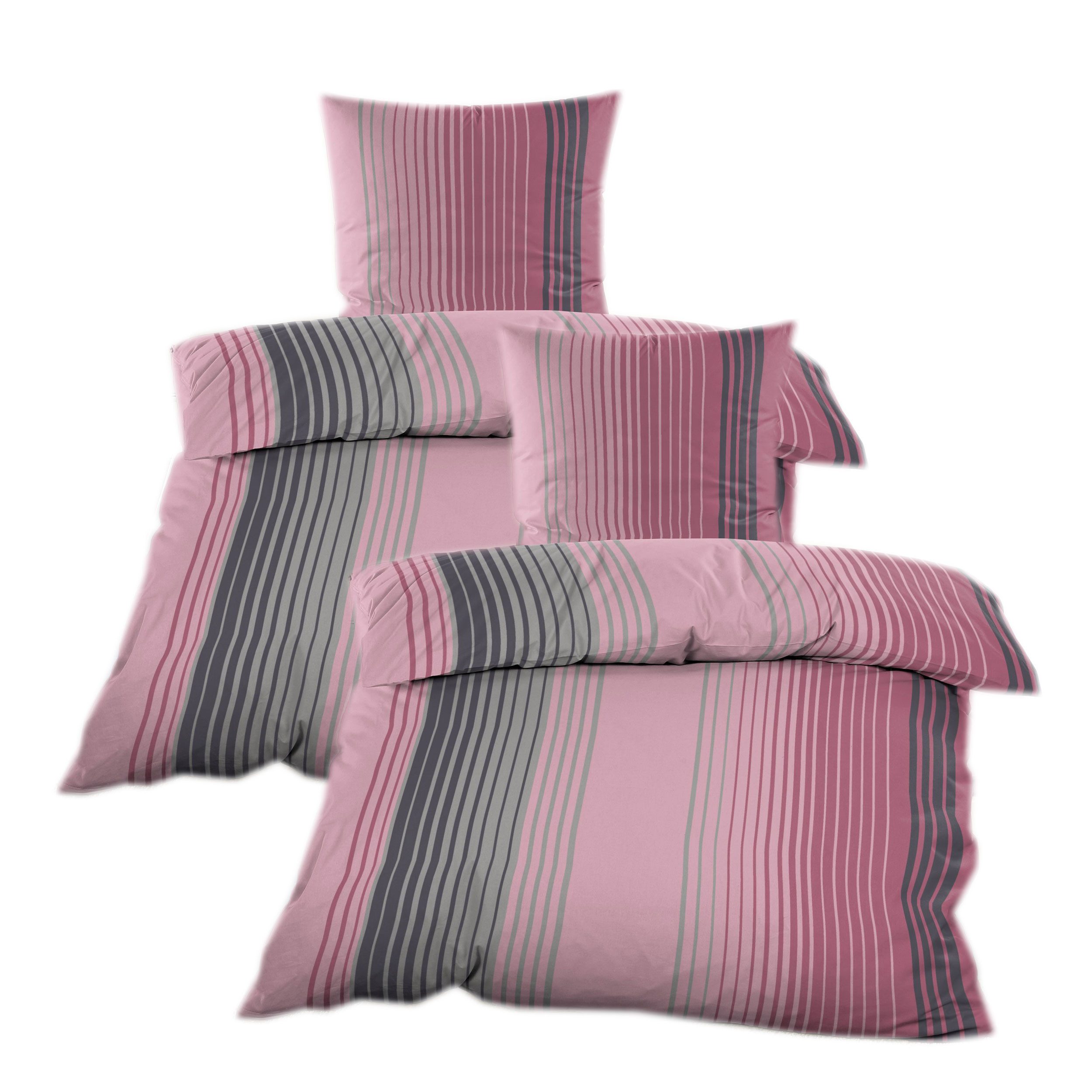 Casa Colori Bettwäsche Biber 135x200 cm Baumwollmischung mit Reißverschluss günstig online kaufen