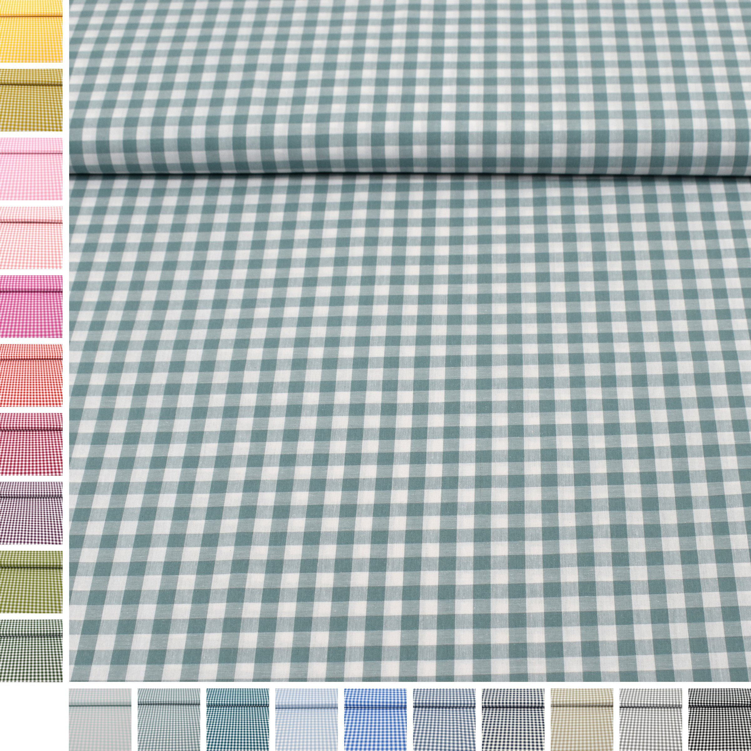 MAGAM-Stoffe Stoff "Mona", Vichy Karo groß Baumwollstoff aus Niederlande ÖKO-TEX Meterware 50cm
