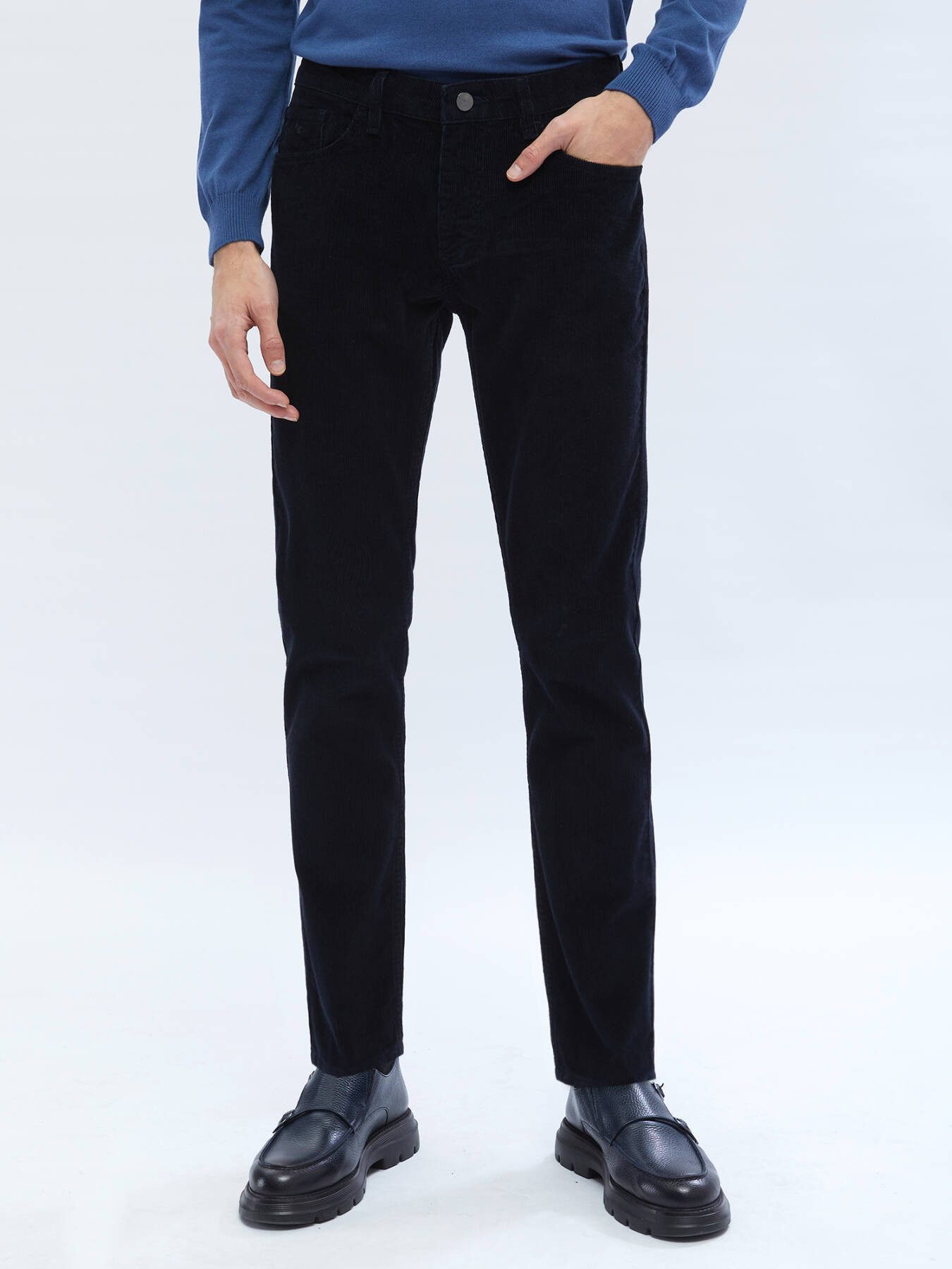 KİP Chinohose Gewebte Slim Fit Velours Freizeit-Hose günstig online kaufen