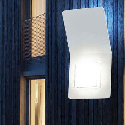 EGLO Außen-Wandleuchte, LED-Leuchtmittel fest verbaut, Warmweiß, LED Outdoor Wand Lampe 5 Watt Terrasse Veranda Beleuchtung 2-flammig