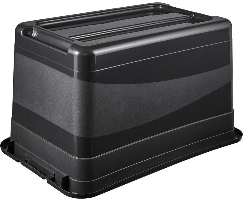 keeeper Transportbehälter eckhart, (Set, 2-St), je 52 Liter, mit Deckel, Schiebeverschluss, extra stabil