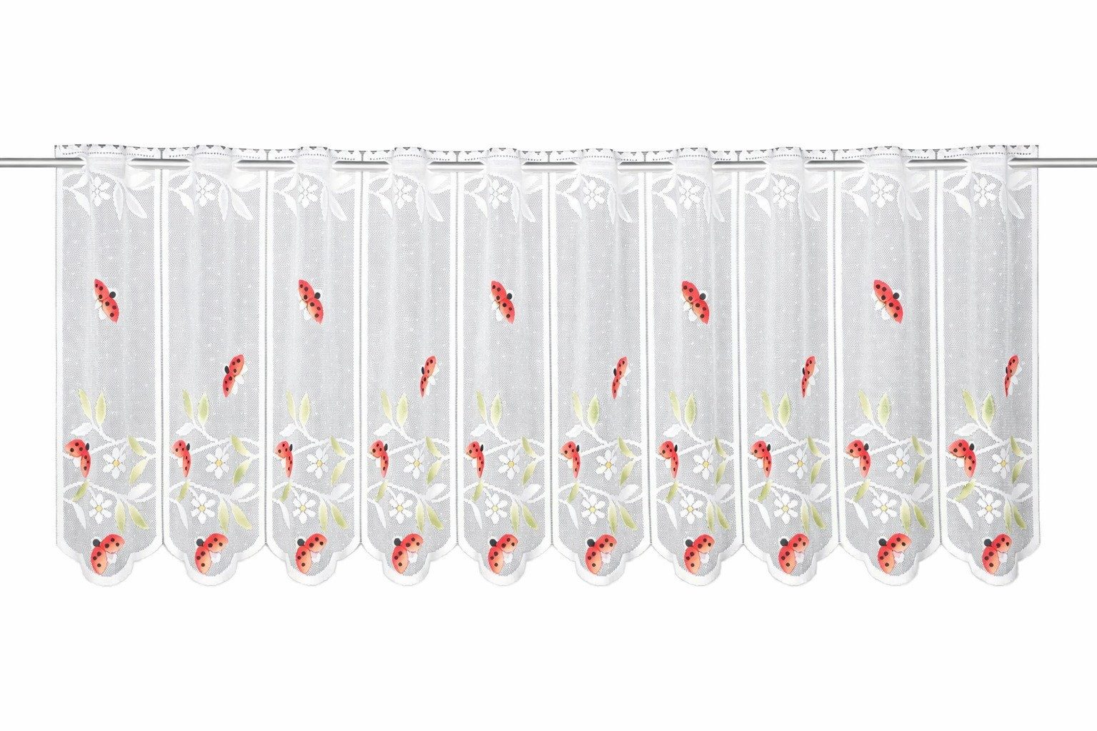 WILLKOMMEN ZUHAUSE by ALBANI GROUP Scheibengardine, Stangendurchzug, transparent