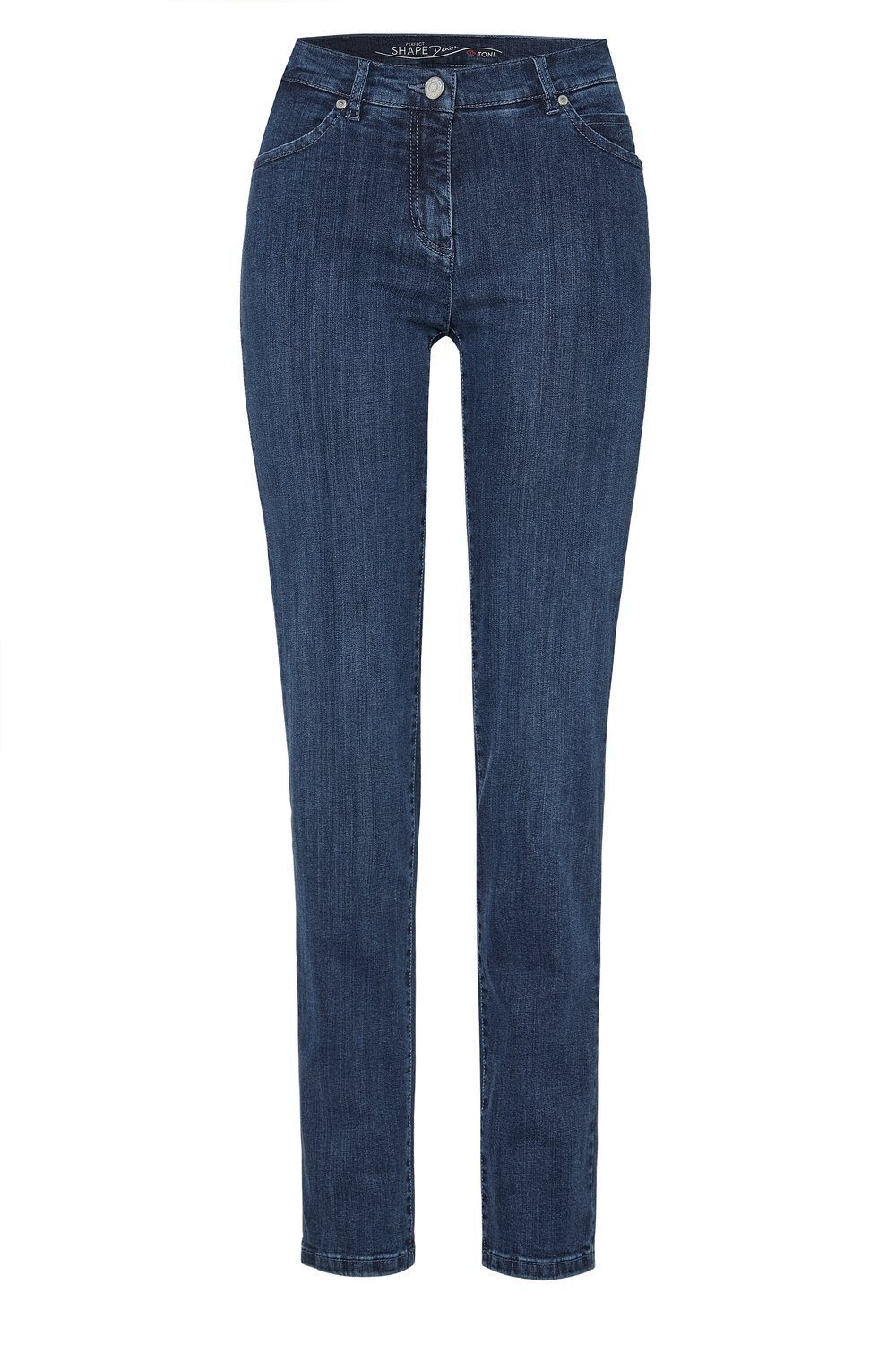TONI 5-Pocket-Jeans Perfect Shape mit Bauch Shaping-Effekt an und mittelblau 502 Po 