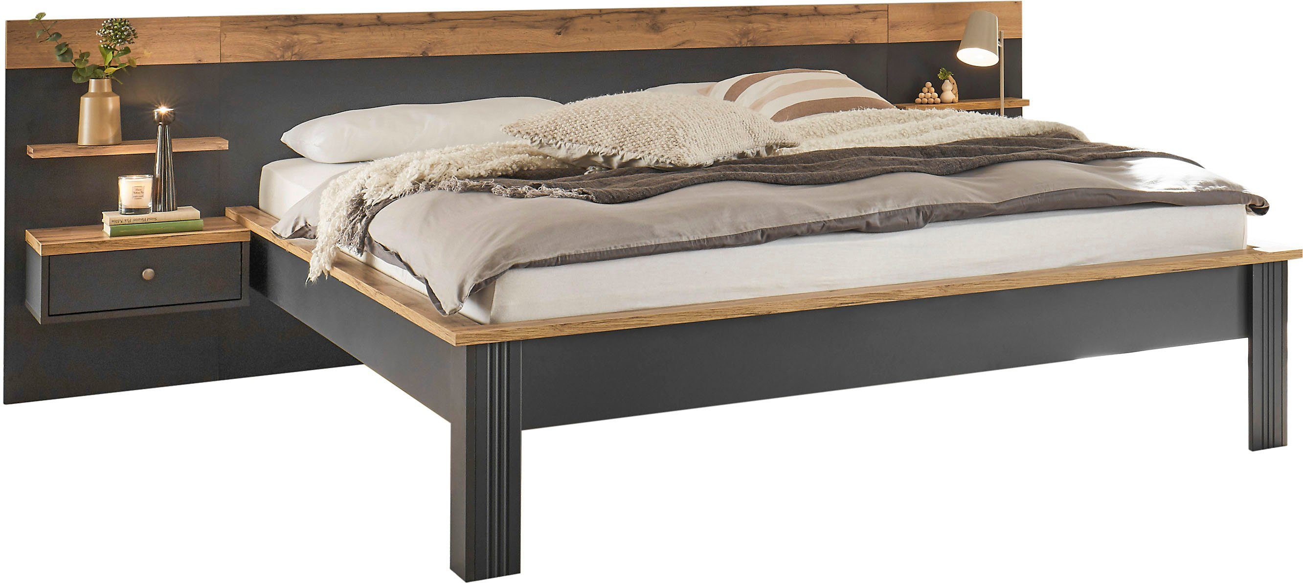 OTTO home Schlafzimmer-Set Westminster, Bett Liegefläche 180/200cm und 2 Wandpaneele