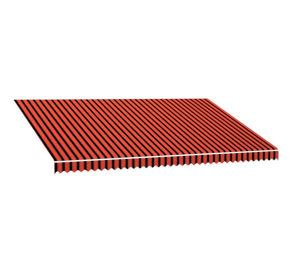 Thumbnail - vidaXL Markise Markisenbespannung Canvas Orange & Braun 500x300 cm