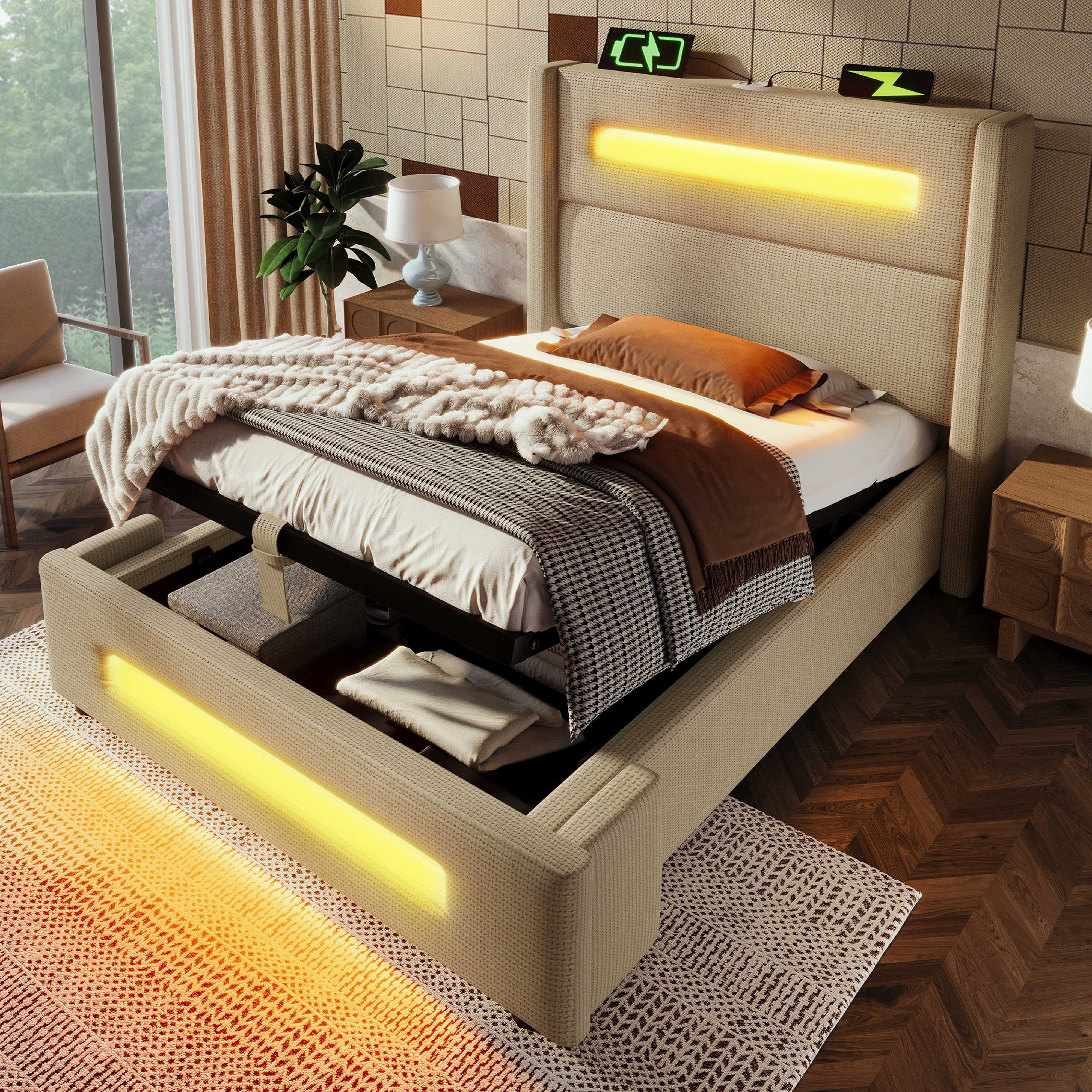 BlingBin Einzelbett Polsterbett Jugendbett (1-tlg., Jugendbett günstig online kaufen