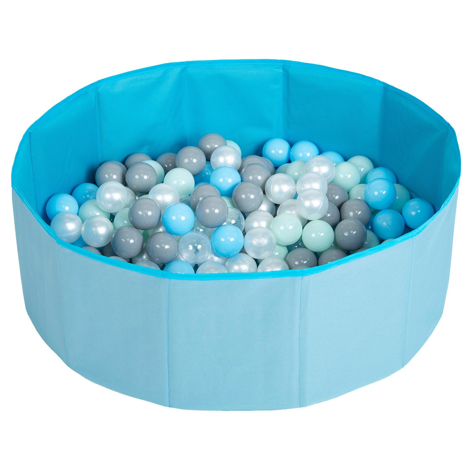 SELONIS Bällebad BS-100X, (Bällepool mit bunten Bällen, 100-tlg., Bällepool mit bunten Bällen), Klappbares Bällebad aus Ortalion