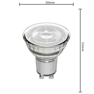 LED's light LED-Leuchtmittel 0620121 LED Spot, GU10, GU10 4W warmweiß Klar PAR16