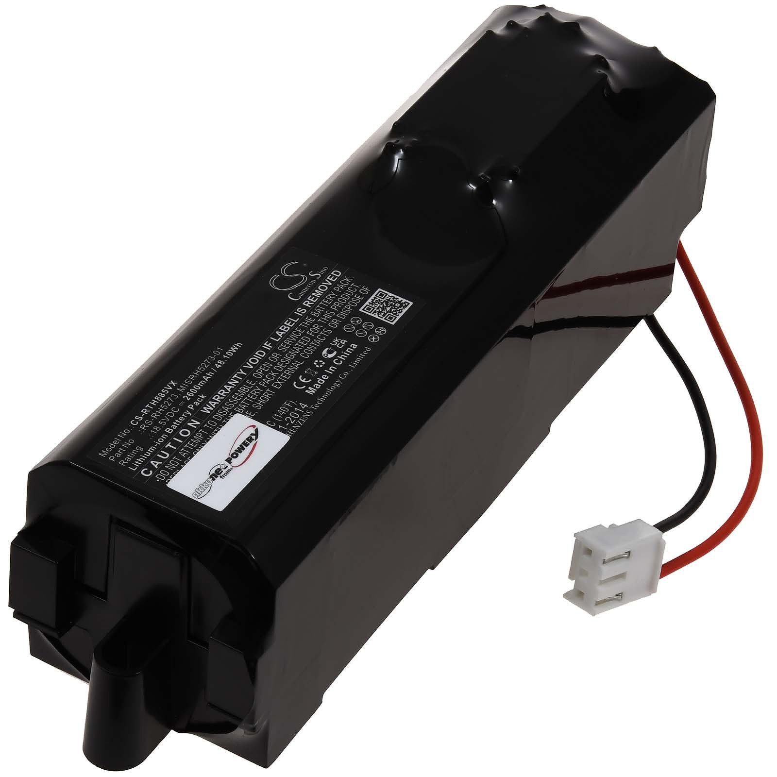 Powery Akku für Rowenta RH8812 Staubsauger-Akku 2600 mAh (18.5 V)