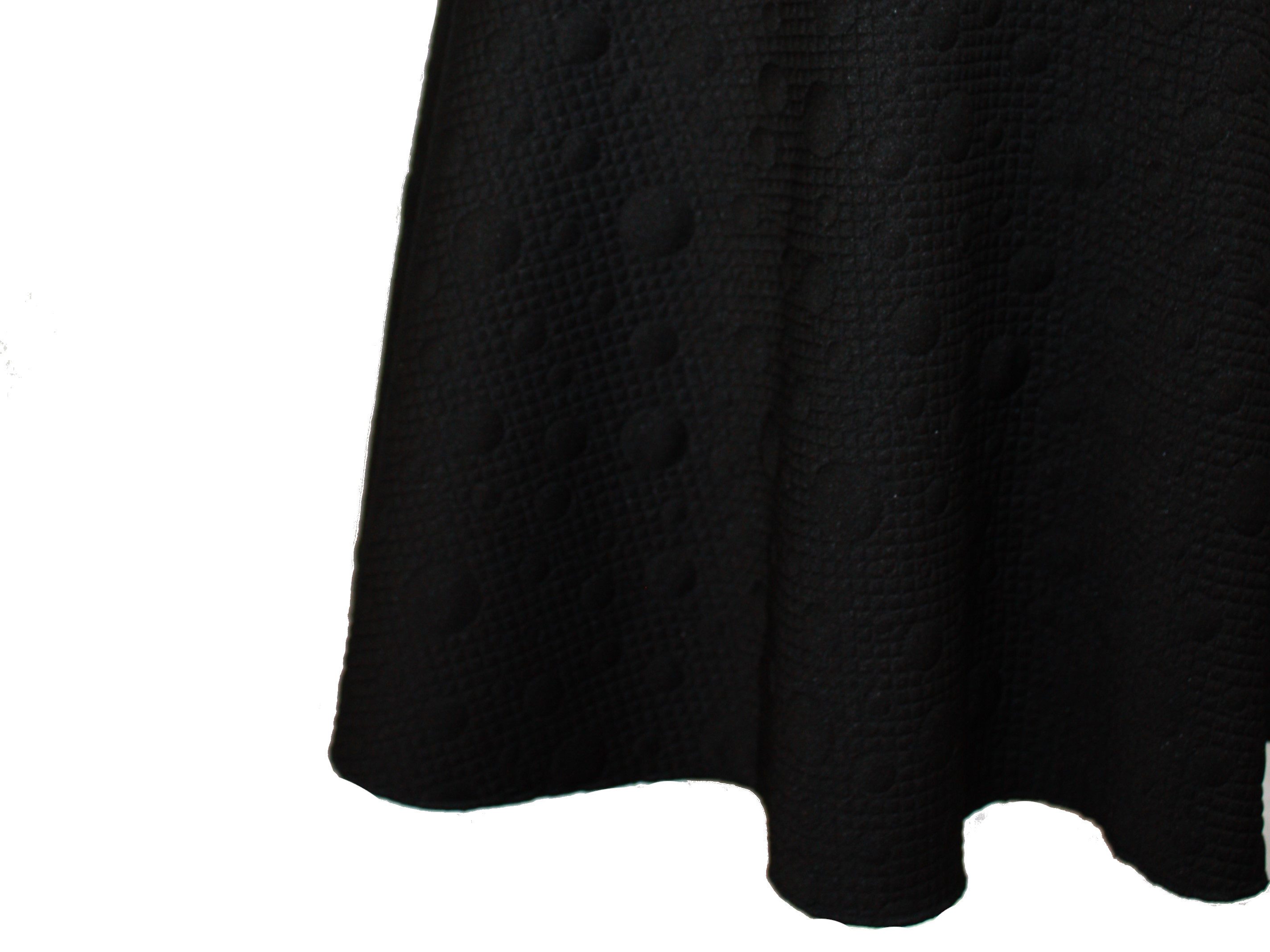dunkle design A-Linien-Rock 57cm Weinrot Schwarz Aubergine Jacquard elastischer Bund