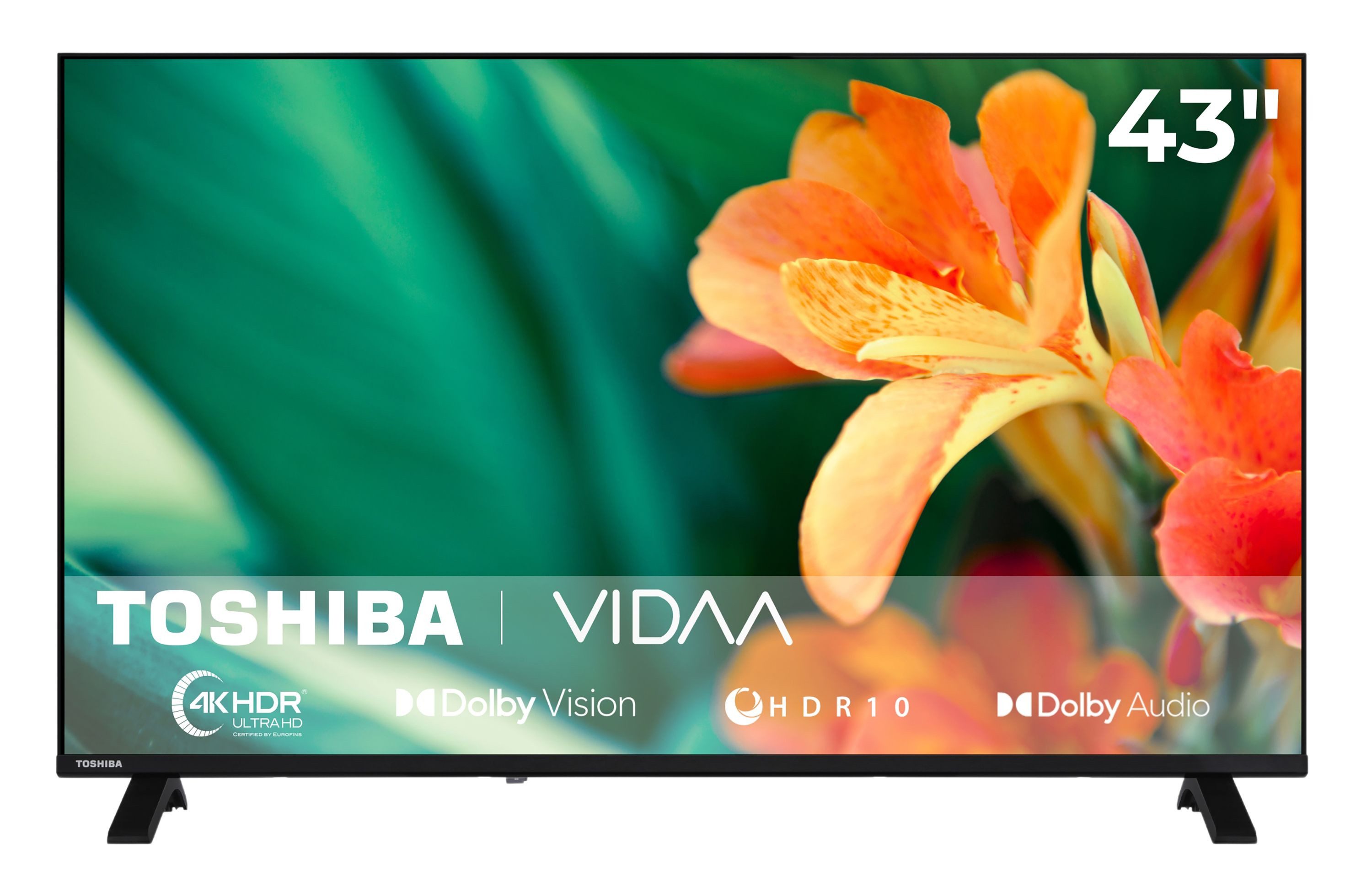 Toshiba 43UV1563DDW LCD-LED Fernseher (108 cm/43 Zoll, 4K Ultra HD, VIDAA Smart TV, VIDAA Smart TV, HDR Dolby Vision, Triple-Tuner)
