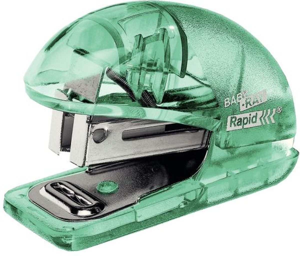 Rapid Heftgerät Miniheftgerät Colour'Ice F4 10 Blatt Blister transparent grün