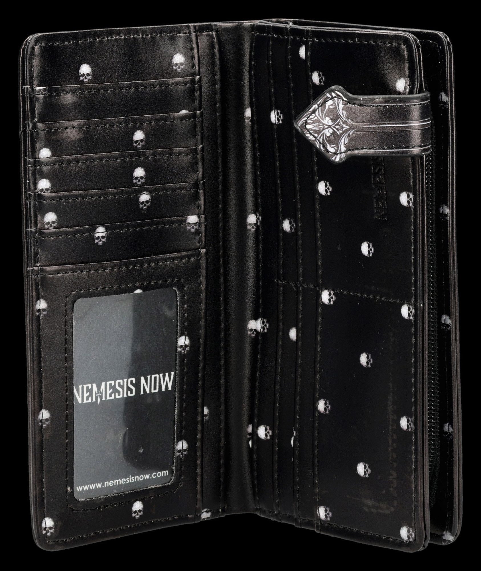 Figuren Shop GmbH Geldbörse Gothic Geldbörse – Barock Schädel Portemonnaie günstig online kaufen