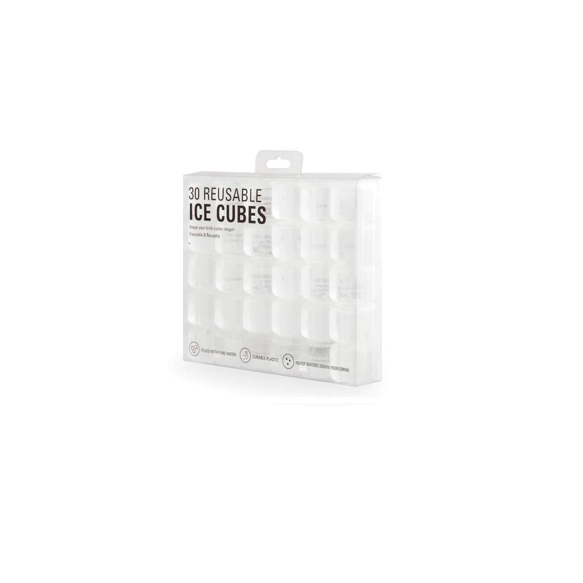 kooduu Dekoteller ICE CUBES - Wiederverwendbare Würfel zum Einfrieren