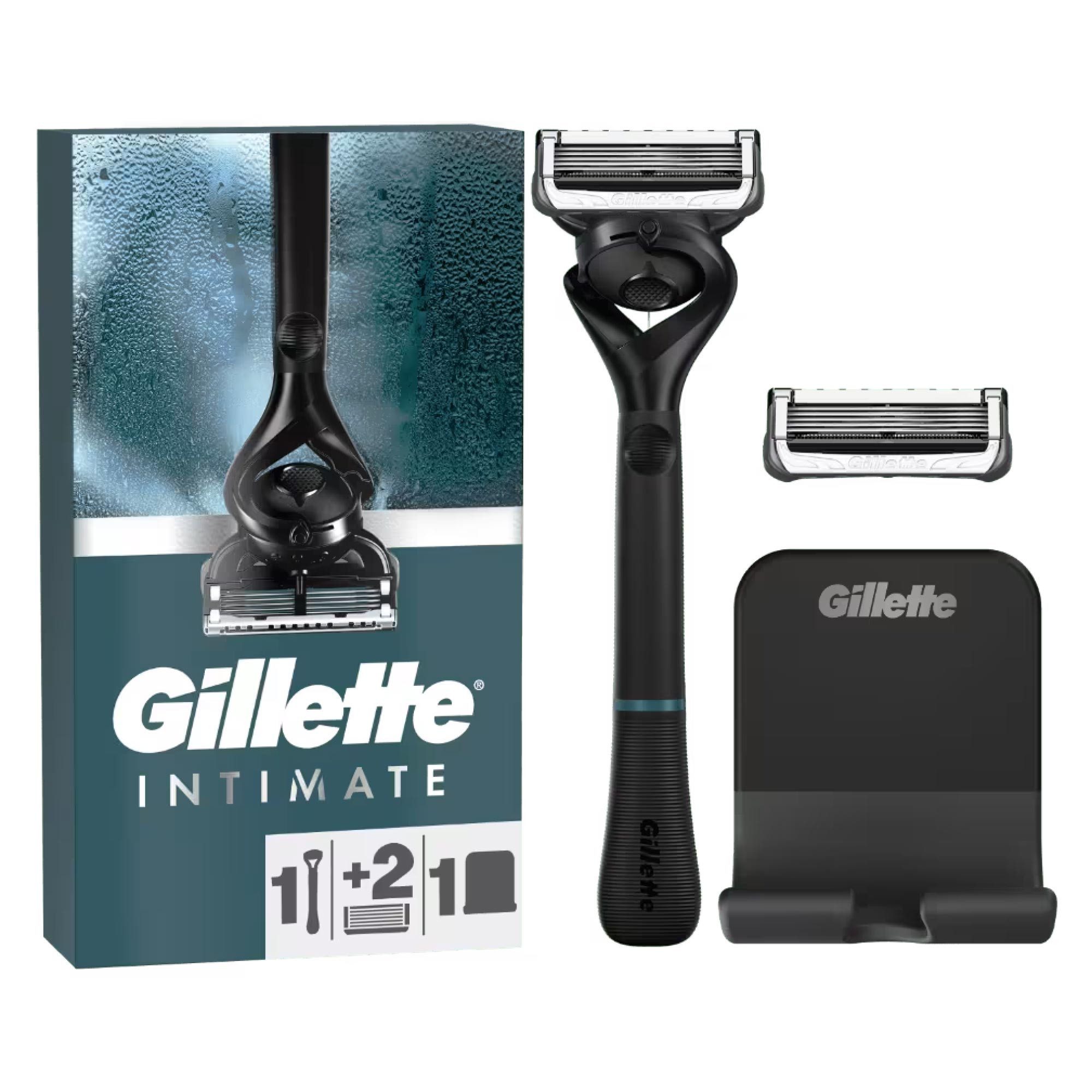 Gillette Nassrasierer Intimate Rasierer + 2 Klingen