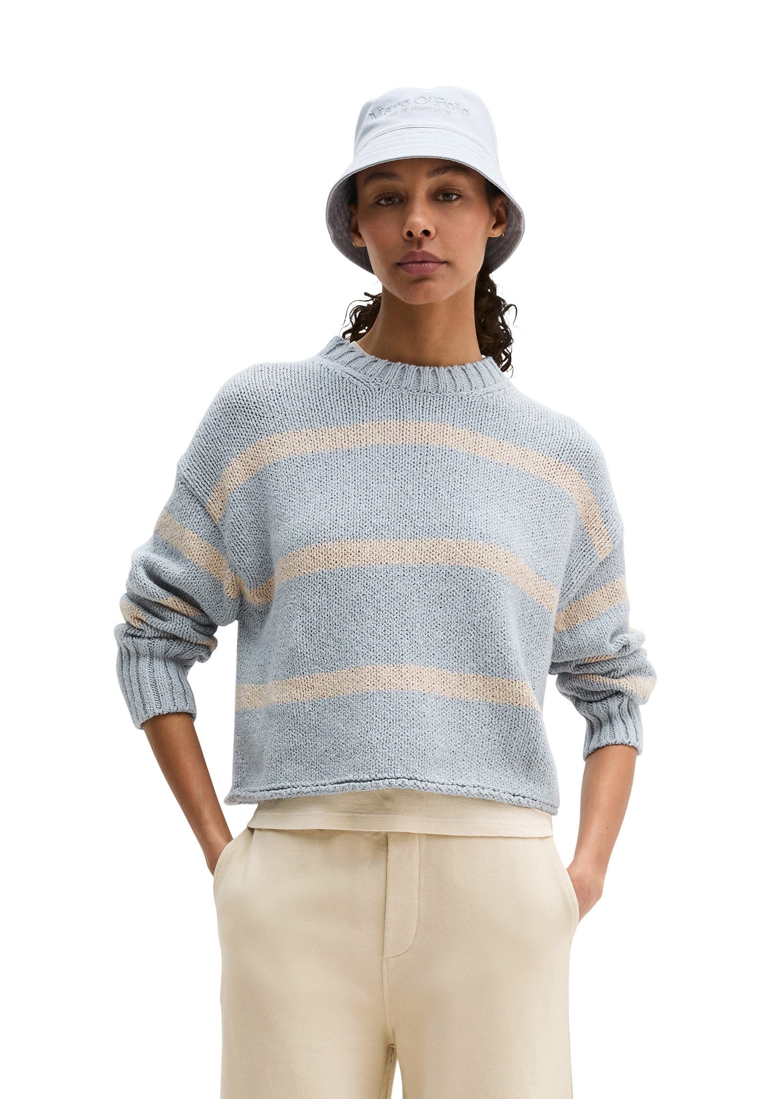 Marc O'Polo Strickpullover aus hochwertigem Baumwoll-Mix günstig online kaufen
