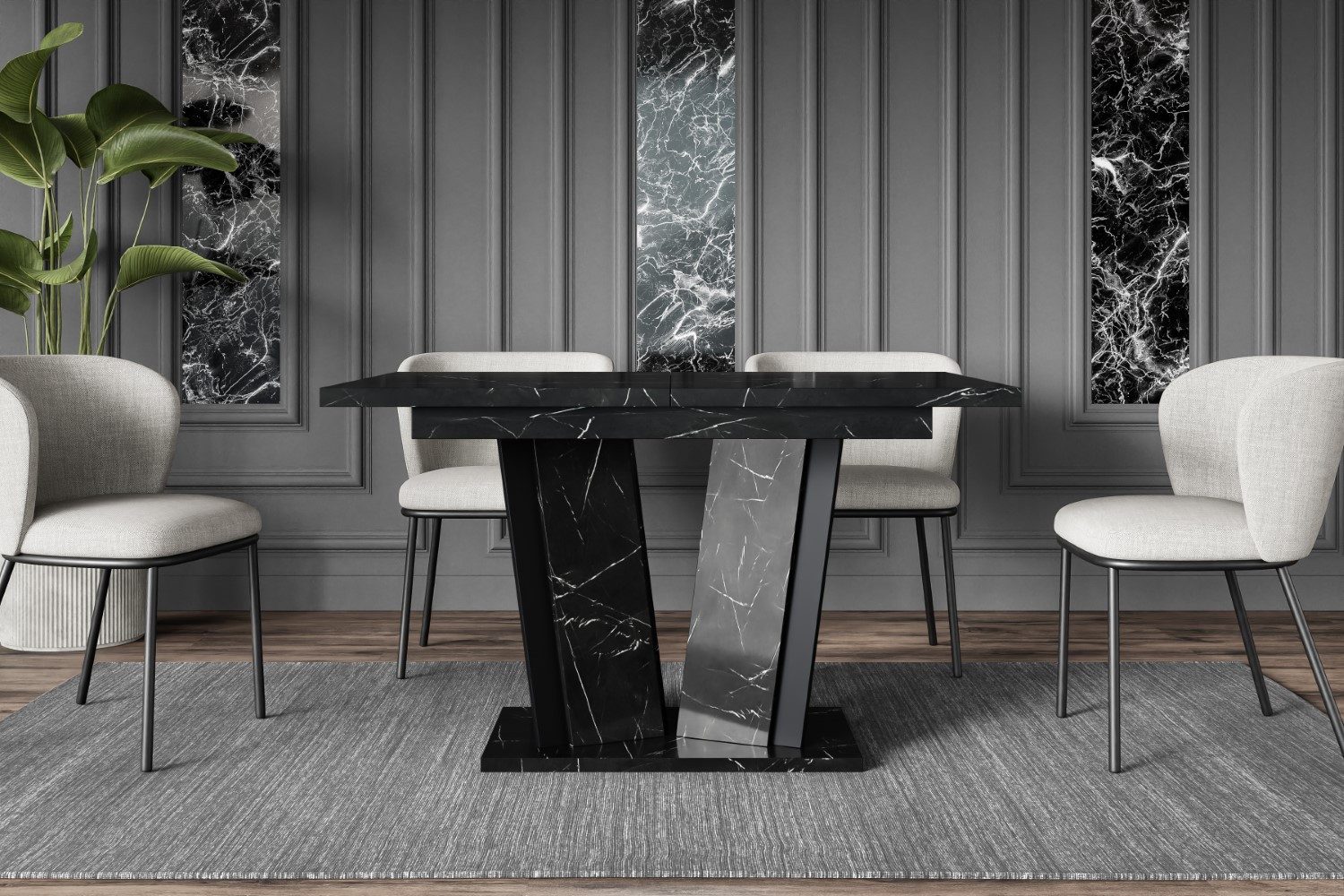 ALTDECOR Esstisch BRIO2 (Esstisch ausziehbar, Esszimmertische, günstig online kaufen