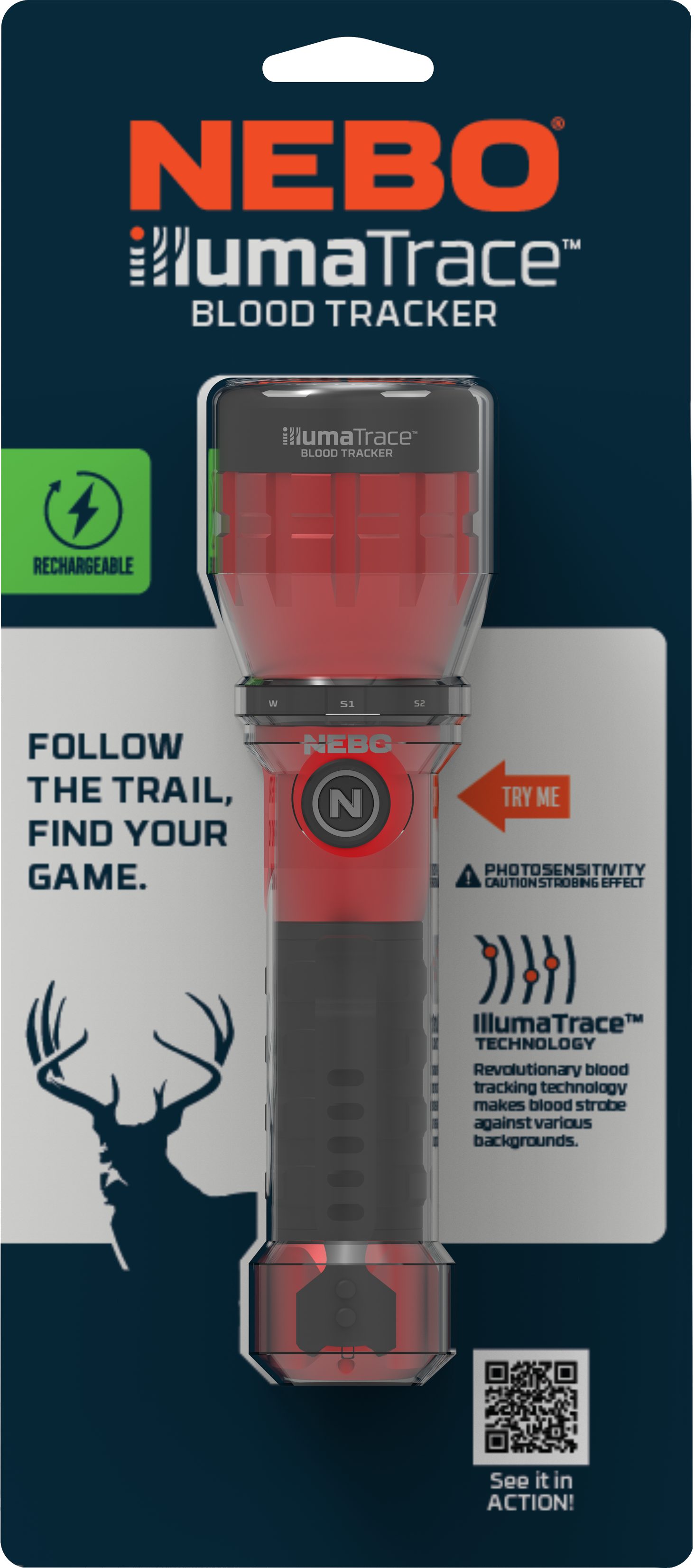 NEBO LED Taschenlampe Nebo ILLUMATRACE BLUT TRACKER (Set, 2-St., Taschenlampe inkl. Ladekabel), Blut Tracker zur Nachsuche bei der Jagd