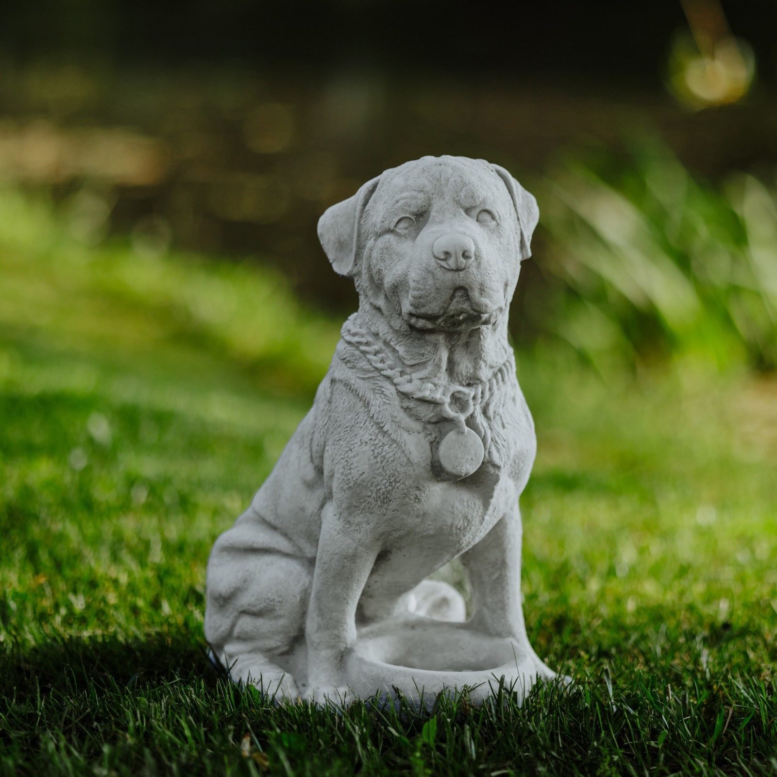 Gartenfigur Hunde-Figur Rottweiler, H. 36 cm, 12 kg