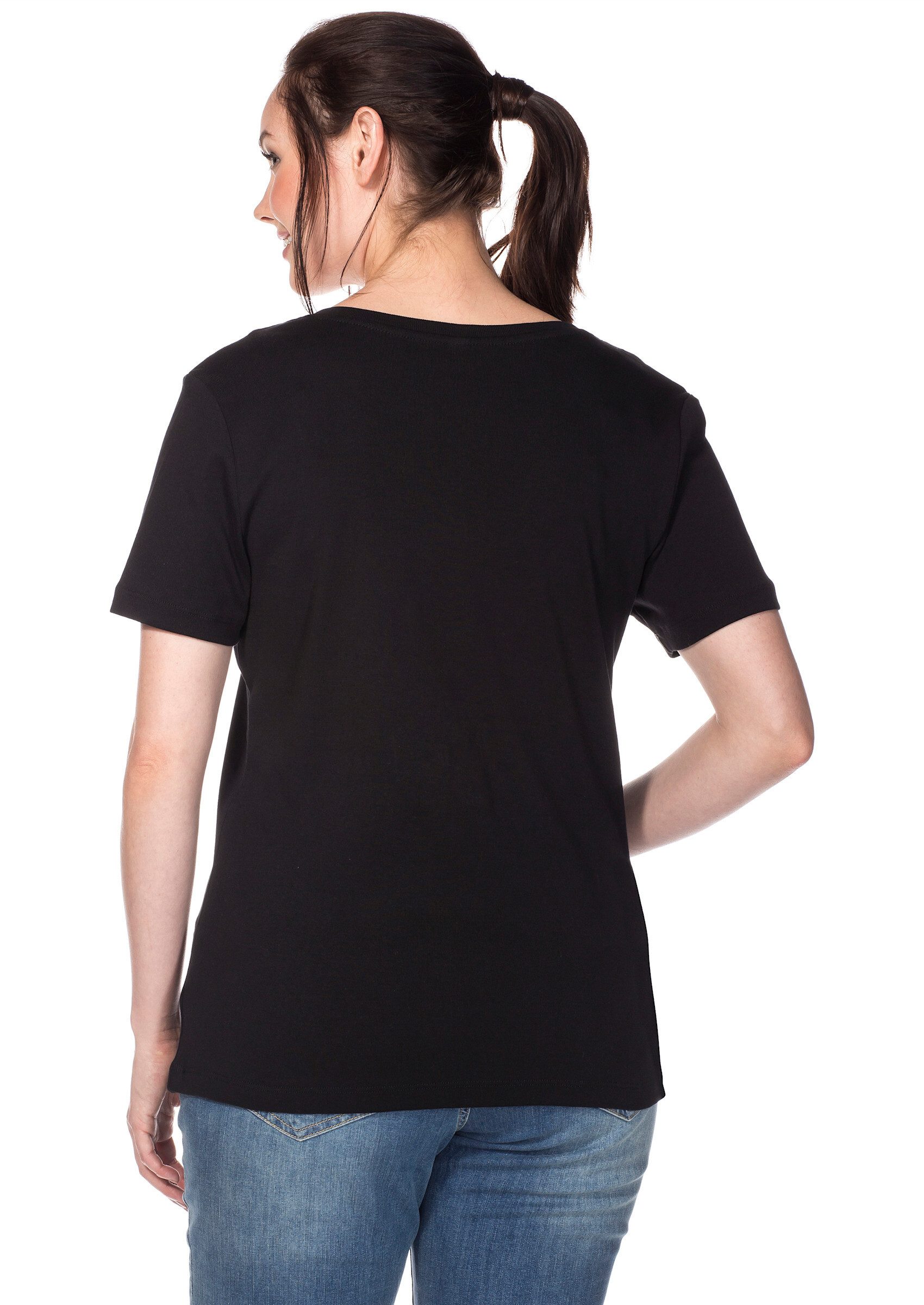 Sheego T-Shirt T-Shirt . aus fein gerippter Qualität günstig online kaufen