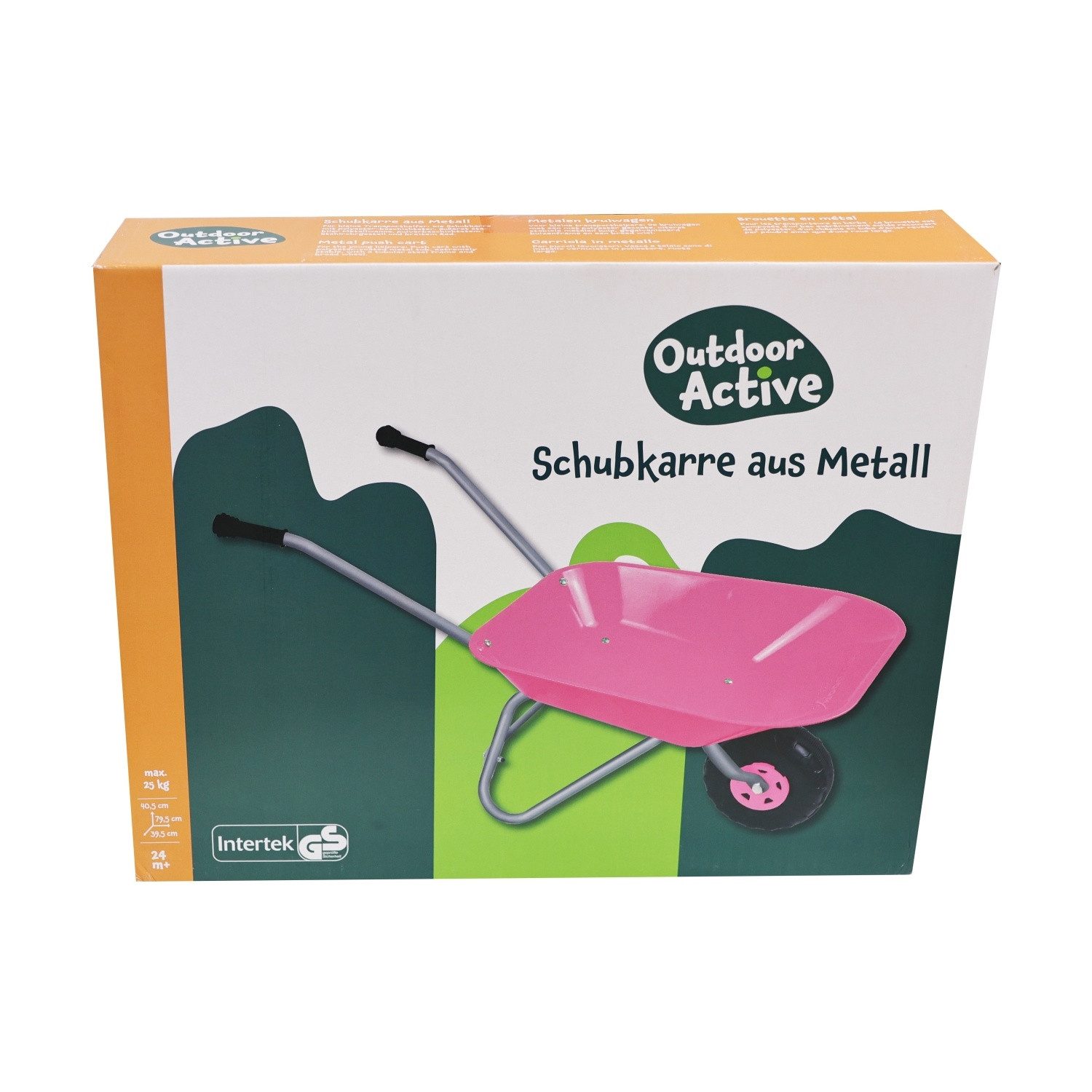 Vedes Schubkarre 561 Kinder Metallschubkarre pink – Bild 2 von 3