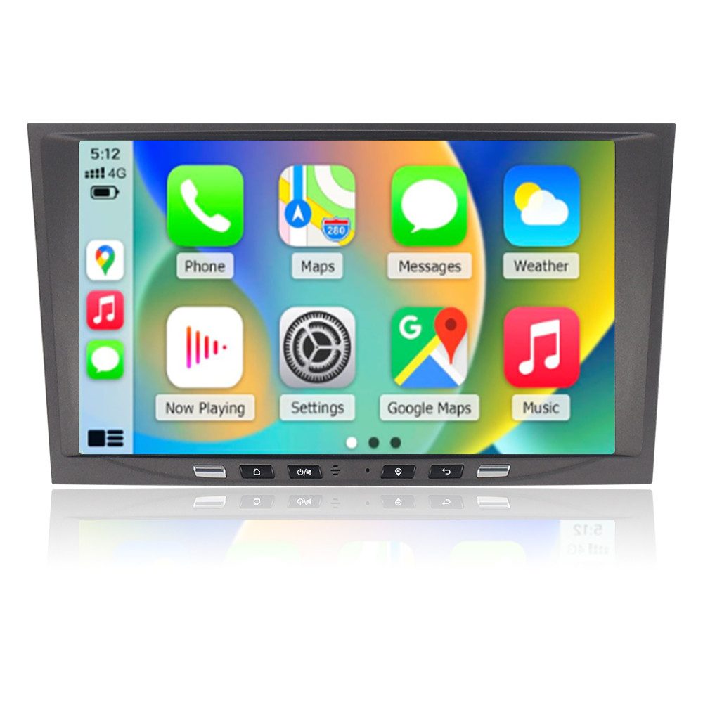 A-Sure 8" 2G+64G Android 15 Carplay GPS Für Opel Astra H Corsa D C Grau Autoradio (Digitalradio (DAB), Carplay Android Auto Bluetooth EQ USB GPS Navi WIFI Touchscreen)