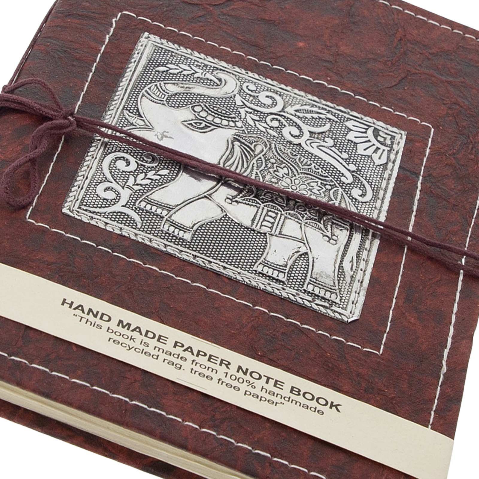 Holzfrei XL KUNST MAGIE UND Fair Tagebuch 25x18cm Tagebuch Notizbuch Poesie Recycling Elefant