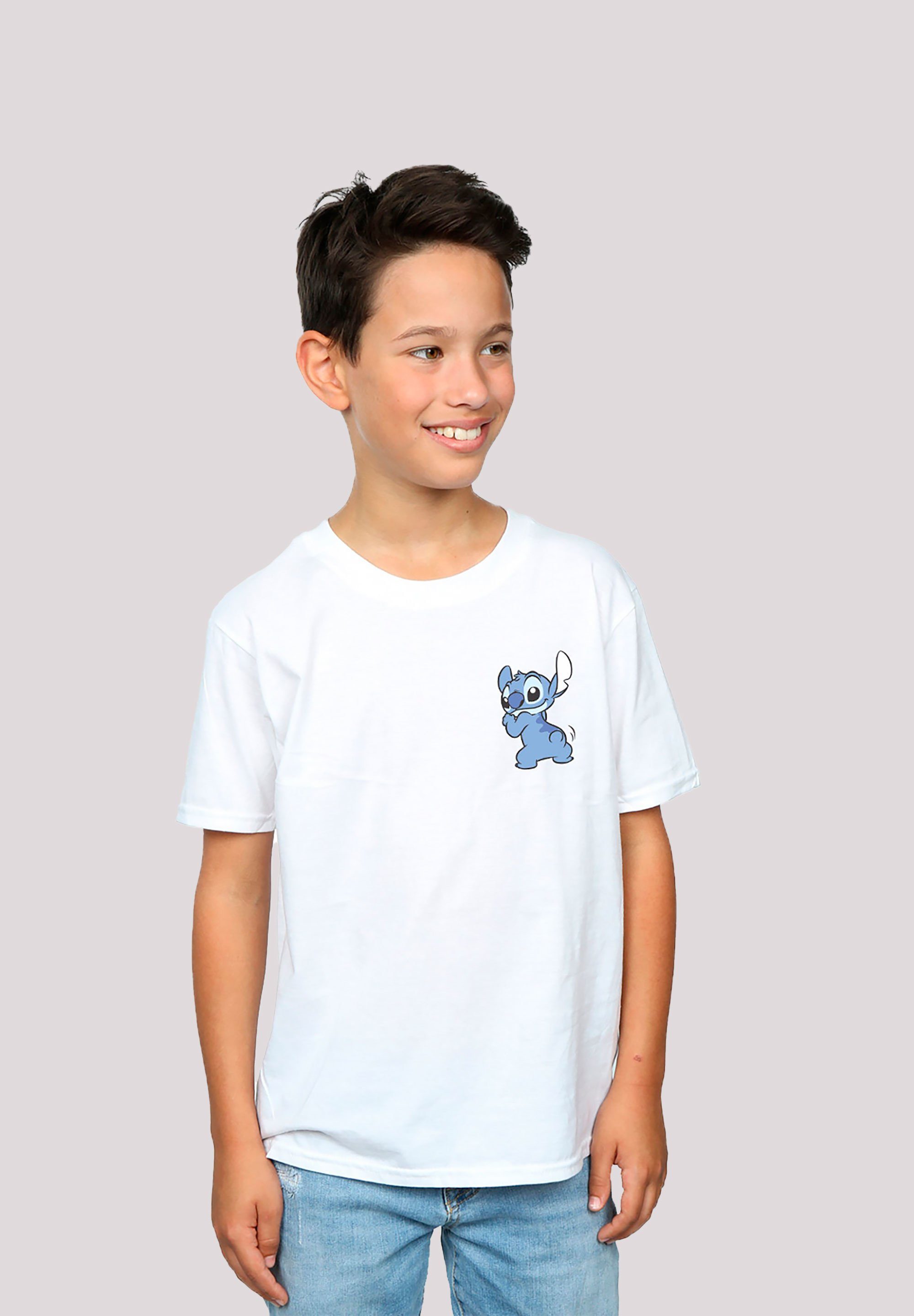 F4NT4STIC T-Shirt Disney Lilo And Stitch Unisex Kinder,Premium Merch,Jungen,Mädchen,Bedruckt weiß