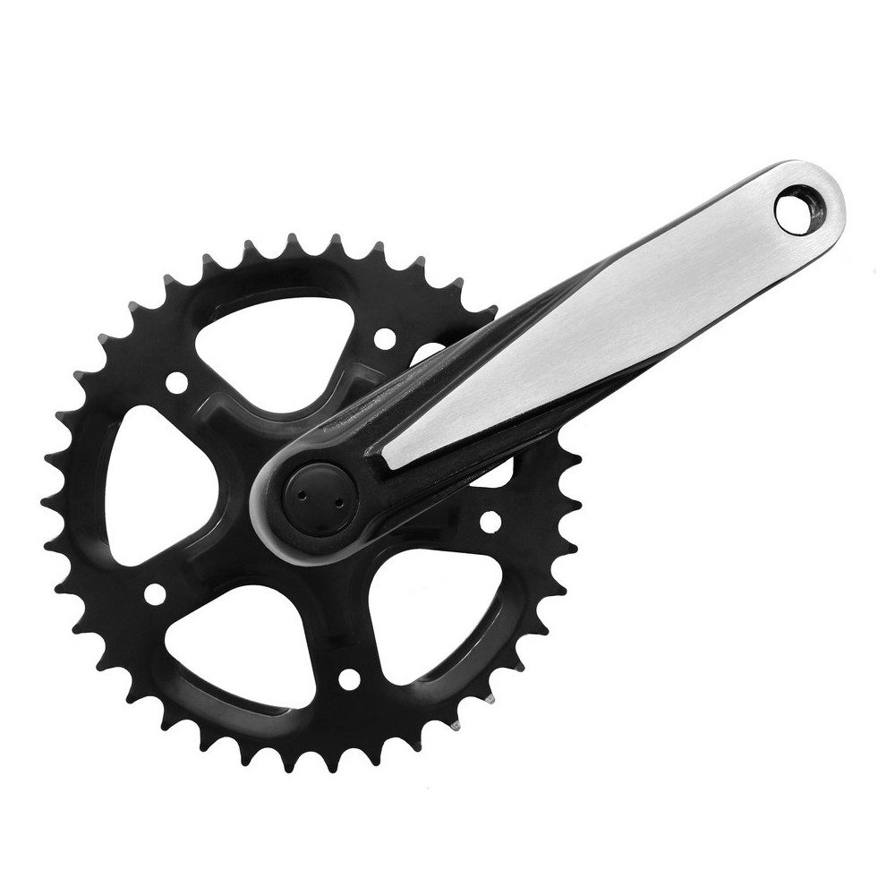 MP Mijnen Pieper Fahrradkurbel Kettenradgarnitur Speed Alu 170 mm lg 38 Zähne, 4-kant