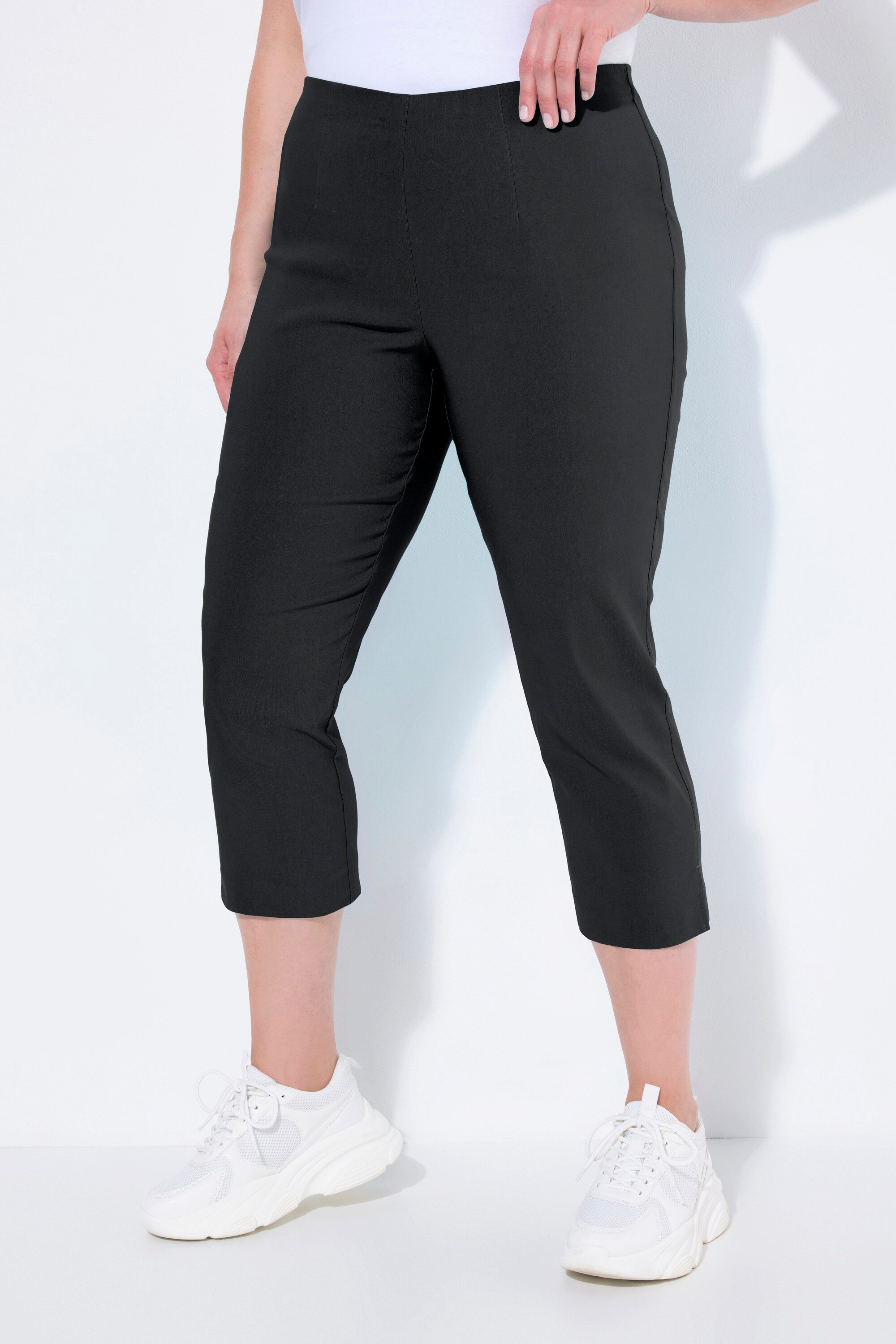 Ulla Popken Funktionshose Bengalinhose wadenlang Elastikbund günstig online kaufen