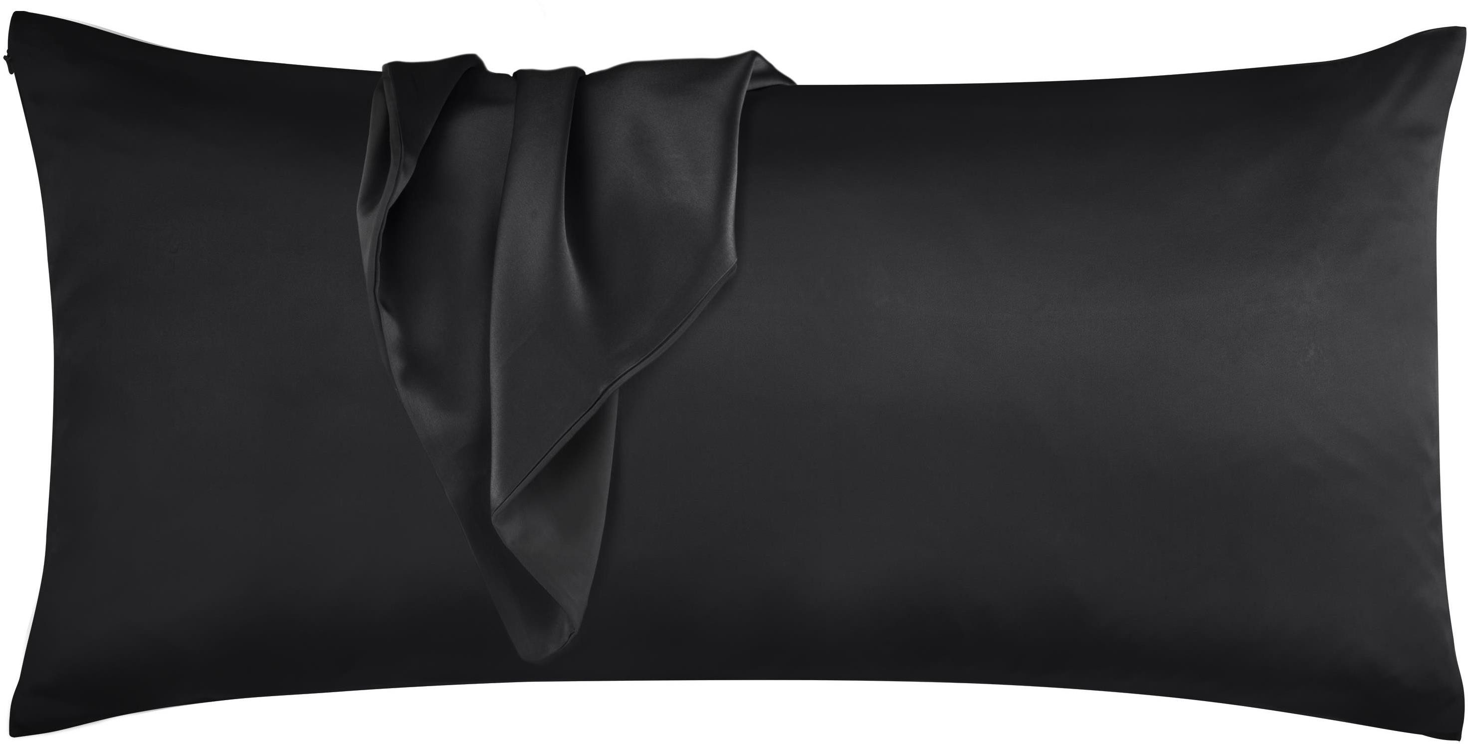 Aspero Kissenbezüge Seiden Kissenbezug 40x80 cm Alia, Haut- und haarschonendes Material
