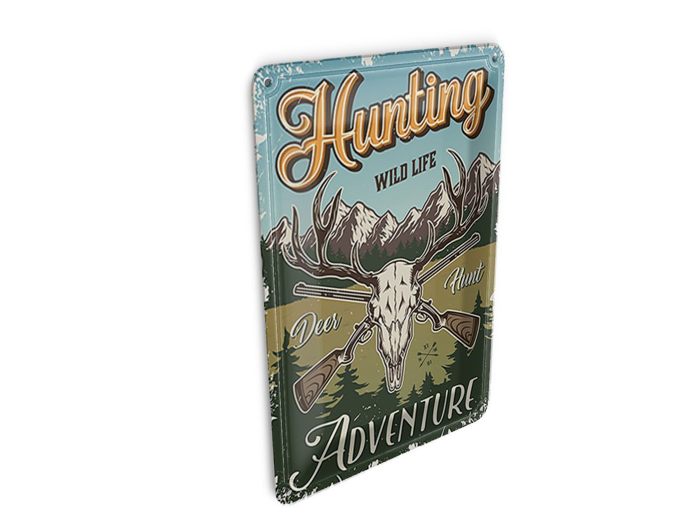 Femer GmbH Postkarte Jagd 10x14cm Hunting wild life adventure, unfrankiert