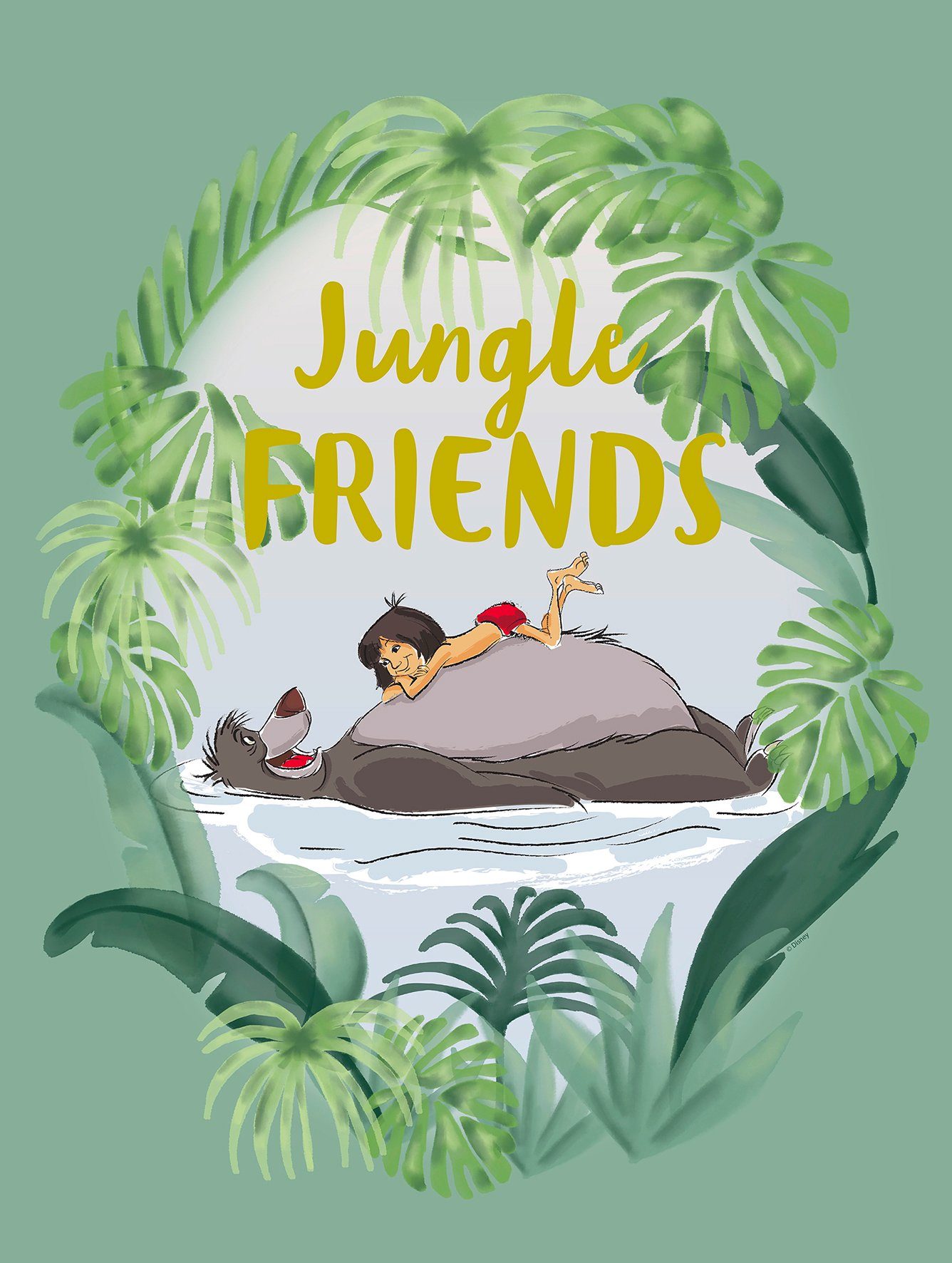Komar Poster Jungle Book Friends, Disney (1 St), Kinderzimmer, Schlafzimmer,  Wohnzimmer