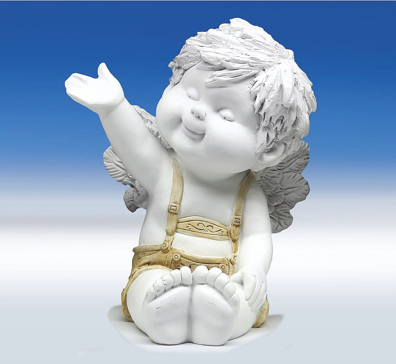 Small-Preis Engelfigur Trachtenengel Igor mit Lederhose 19 cm, Perfekt zu jedem Anlass