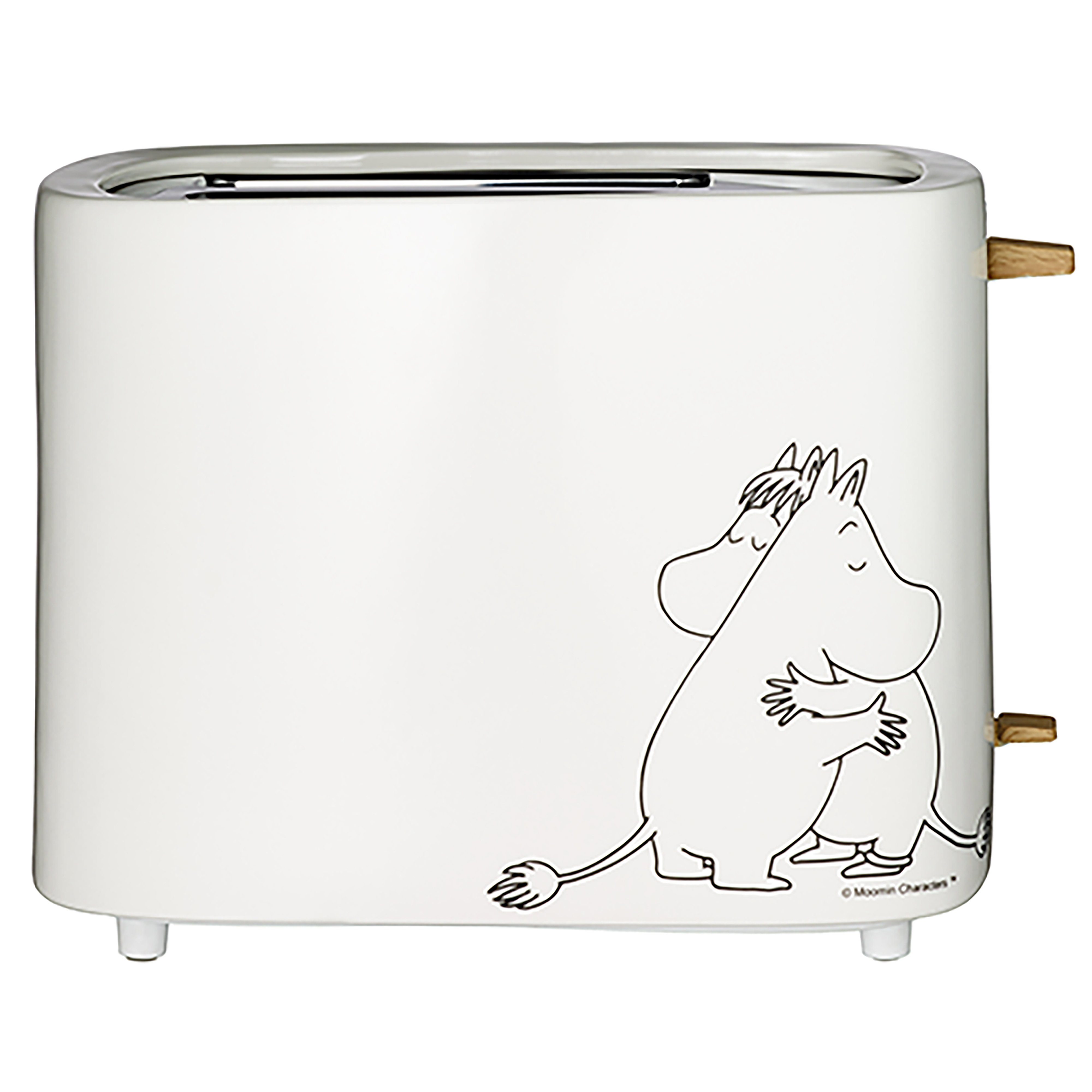 MOOMIN Toaster 19140001, 2-Schlitz-Toaster, 875 W, nordisches Design,875W,große Röstfläche inkl. Krümelschublade