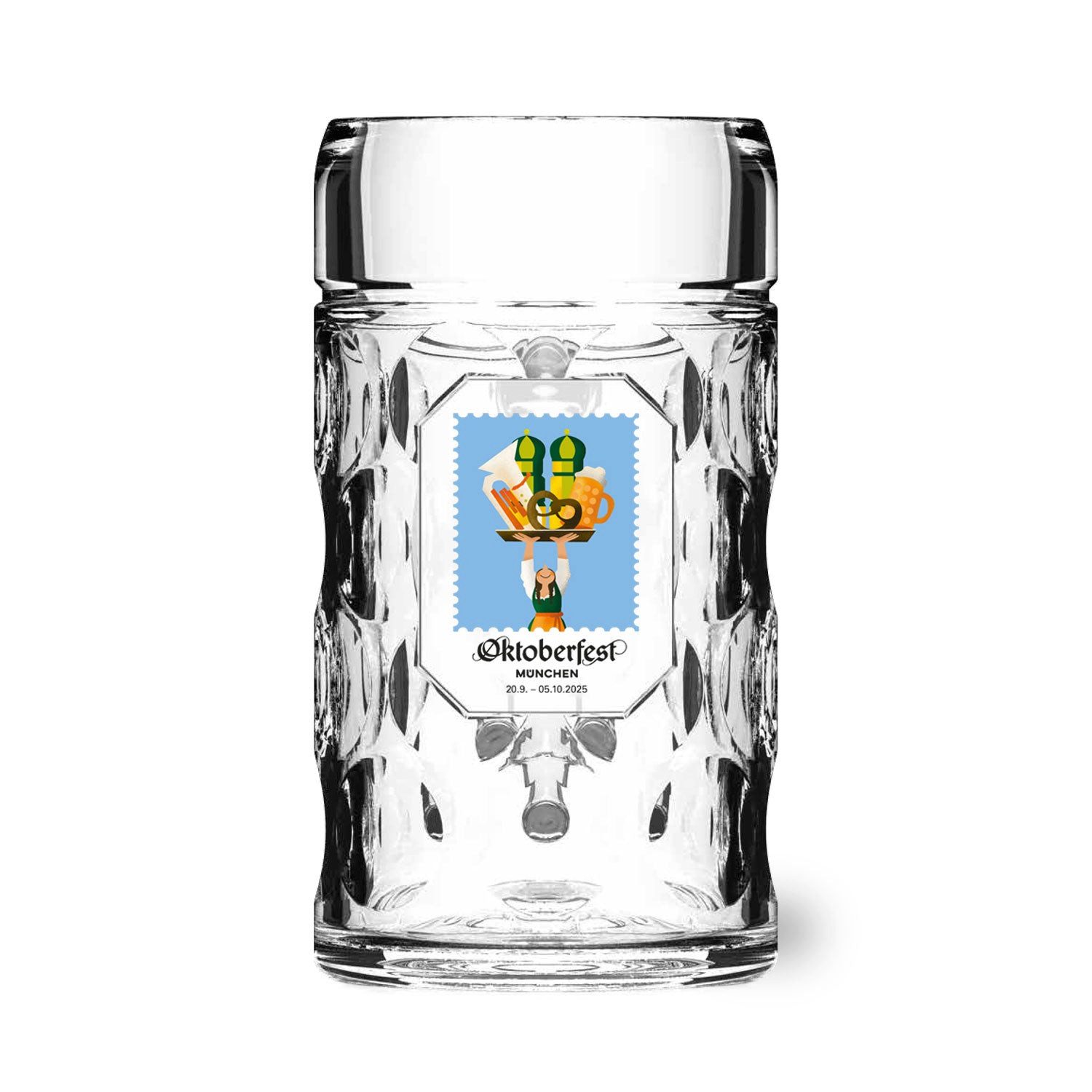 Bavariashop Bierkrug Offizieller Glasmaßkrug Oktoberfest 2025, Steinzeug