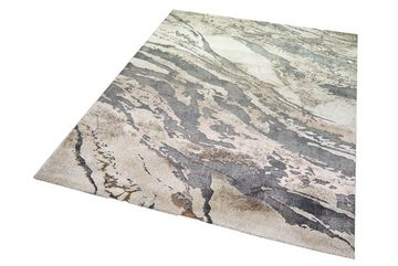 Teppich Teppich Marmor Optik in grau beige, TeppichHome24, rechteckig