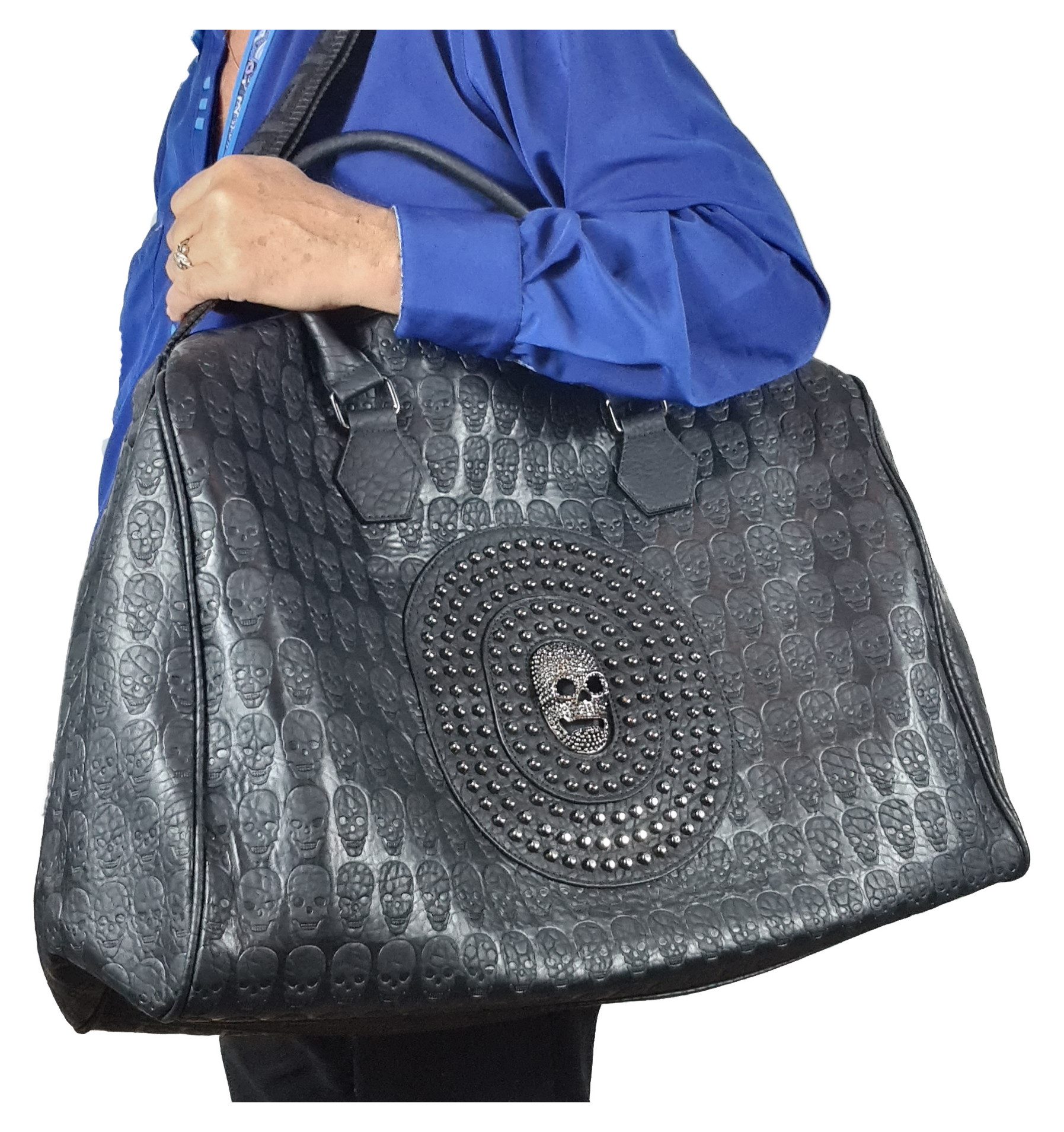 Einkaufszauber Reisetasche Imposante Reisetasche Shopper Skull Totenkopf 3D