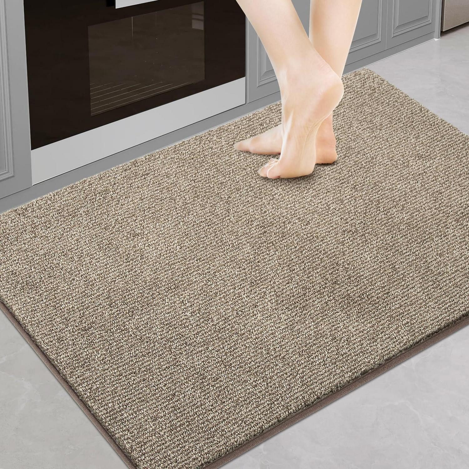LuxusKollektion Fußmatte Schmutzfangmatte 60x90 cm Beige, rechteckig, Höhe: 10 mm