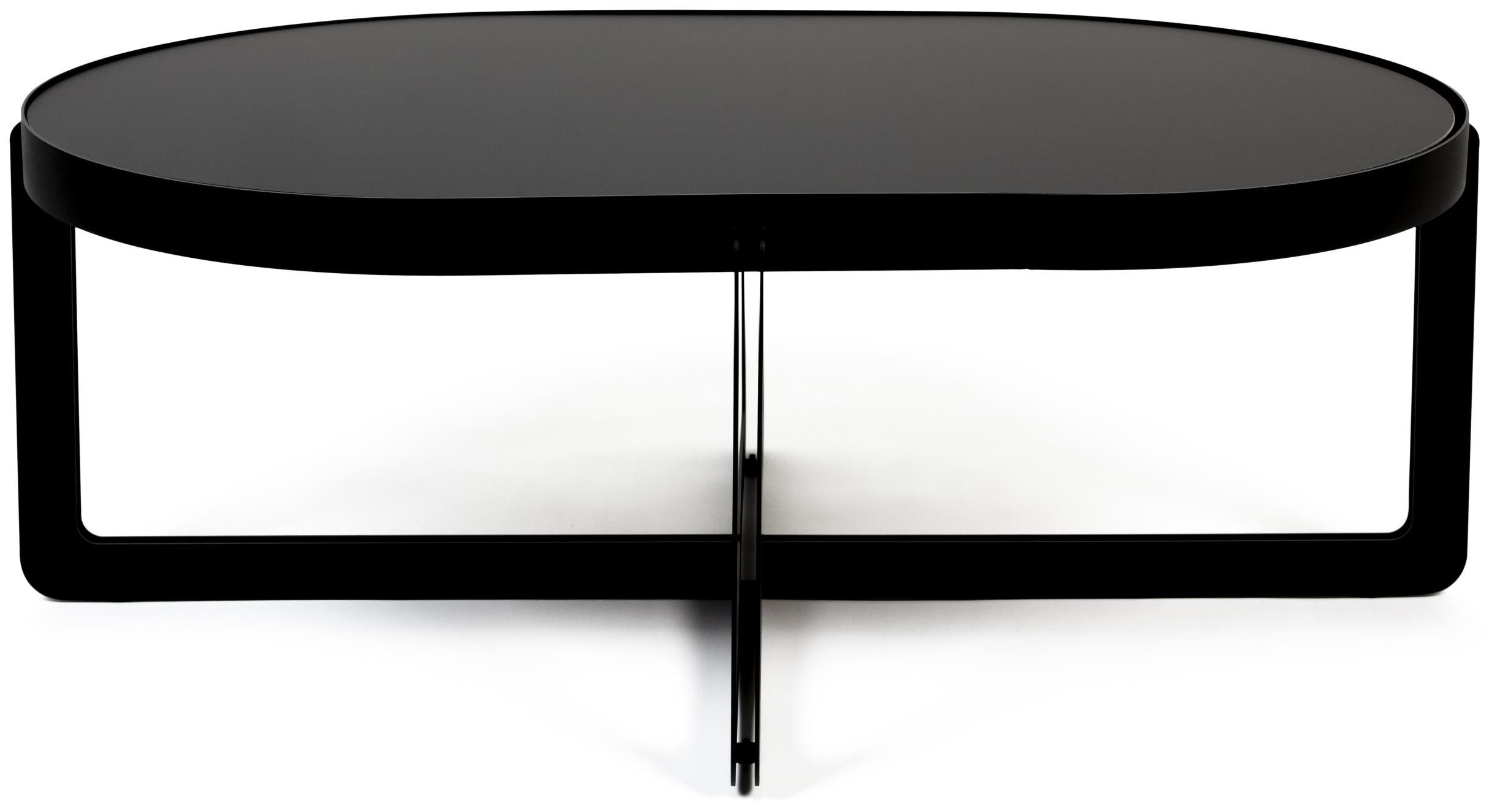 Zuiver Couchtisch Couchtisch CENTRE OVAL schwarz von Zuiver 102 x 68 cm