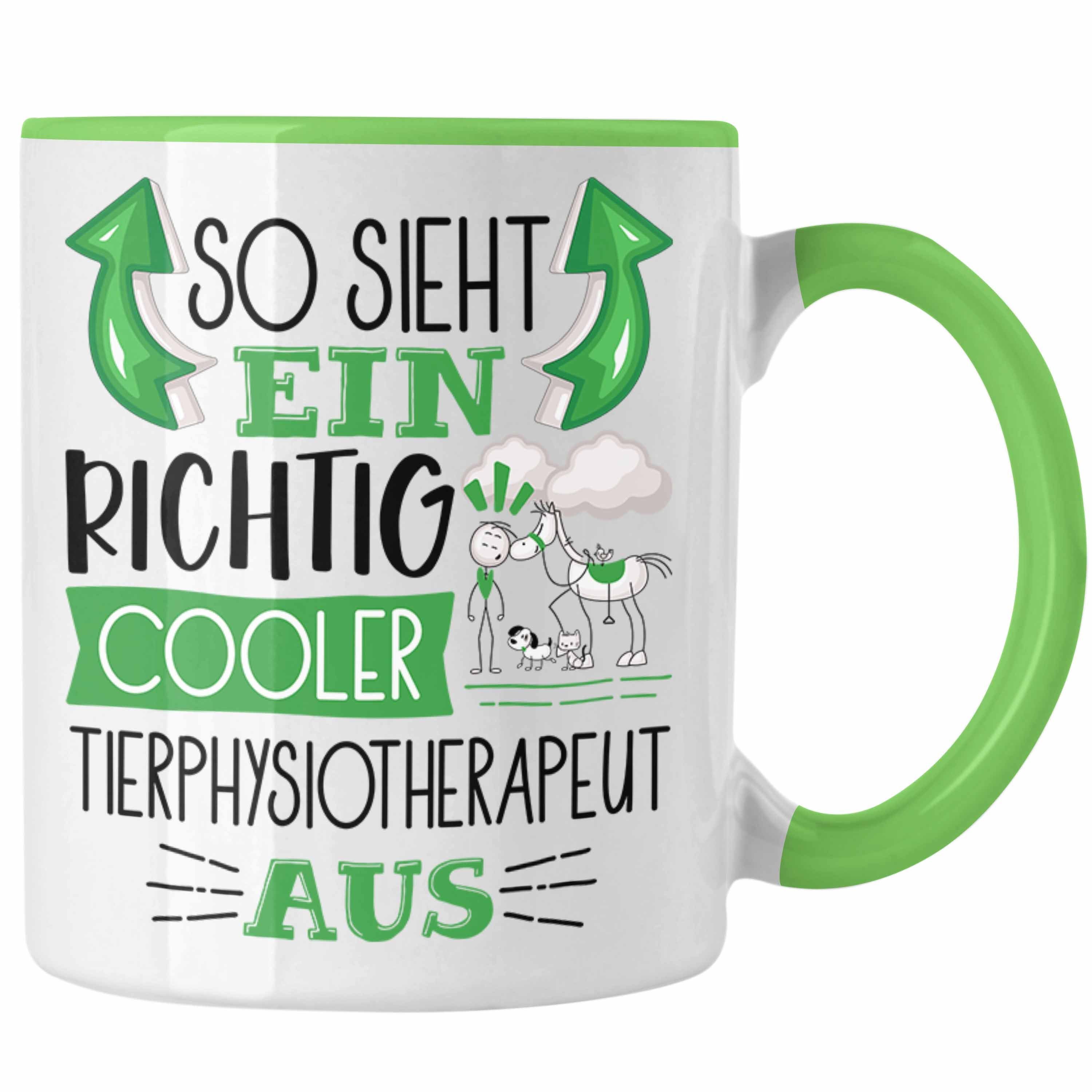 Trendation Tasse Tierphysiotherapeut Tasse So Sieht Ein Richtig Cooler Tierphysiotherap Grün