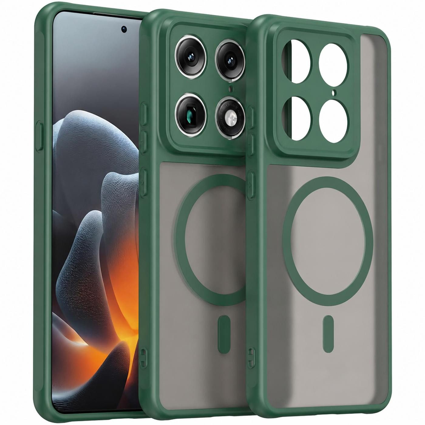 CoolGadget Handyhülle Magnet-Hülle für Motorola Signature Schutzhülle magnetisch 6,8 Zoll, Hülle Matt Stoßfest kompatibel mit QI-Laden Zubehör Kameraschutz Case