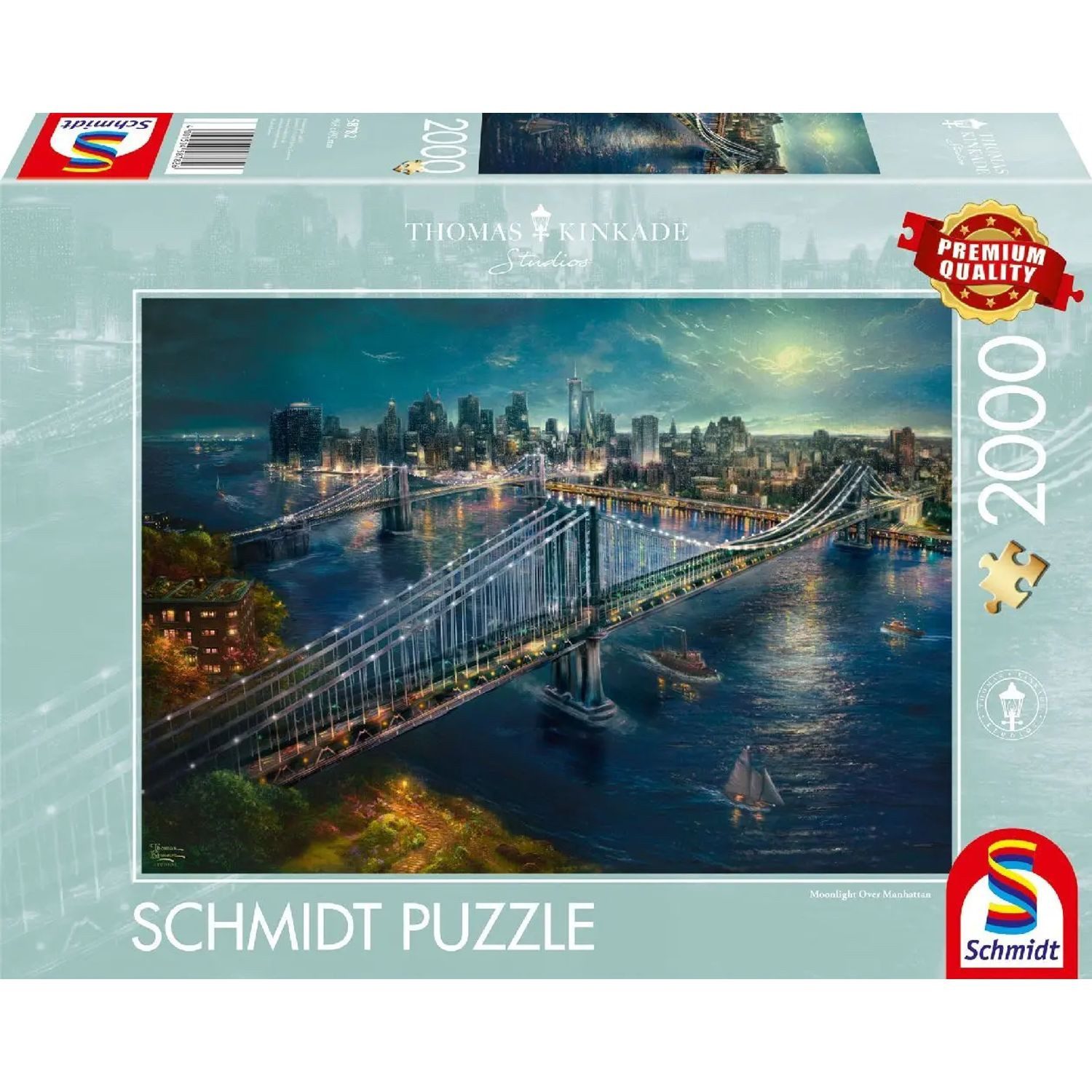 Schmidt Spiele Puzzle Mond über Manhatten, 2000 Puzzleteile