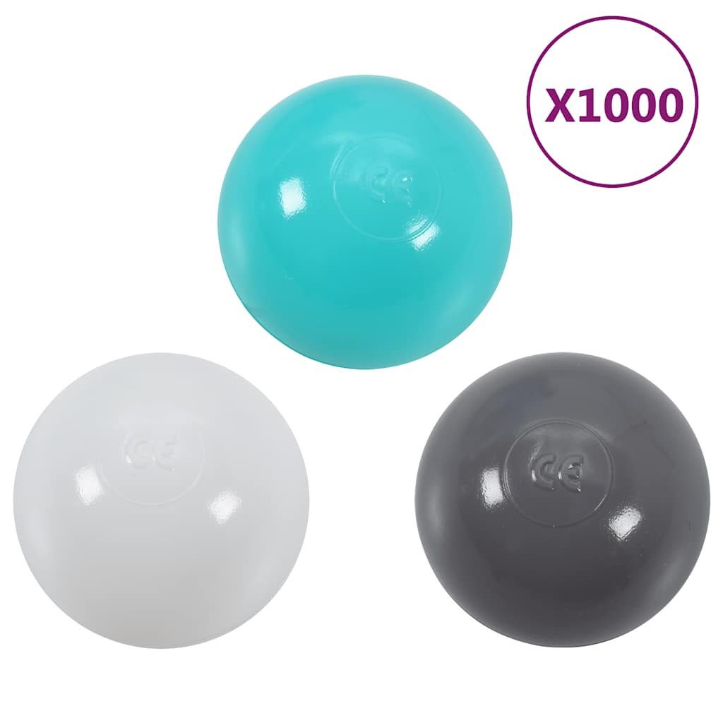 vidaXL Spielball Bälle für Bällebad 1000 Stk. Mehrfarbig (1000-St)