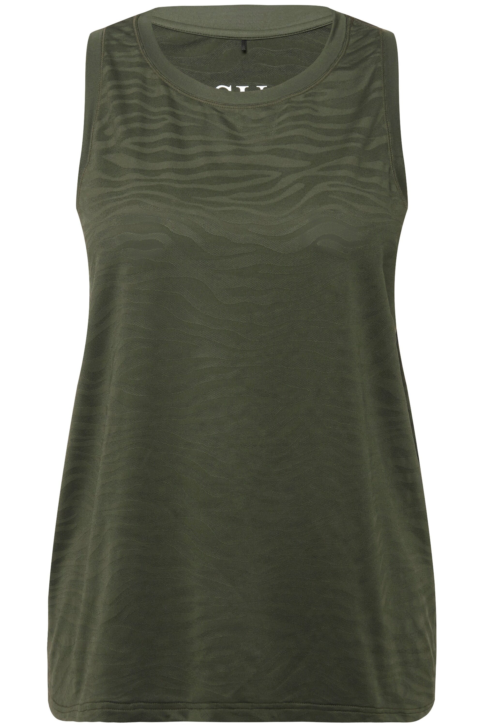 Studio Untold Longtop Top Ausbrenner-Jersey Zebra-Muster günstig online kaufen