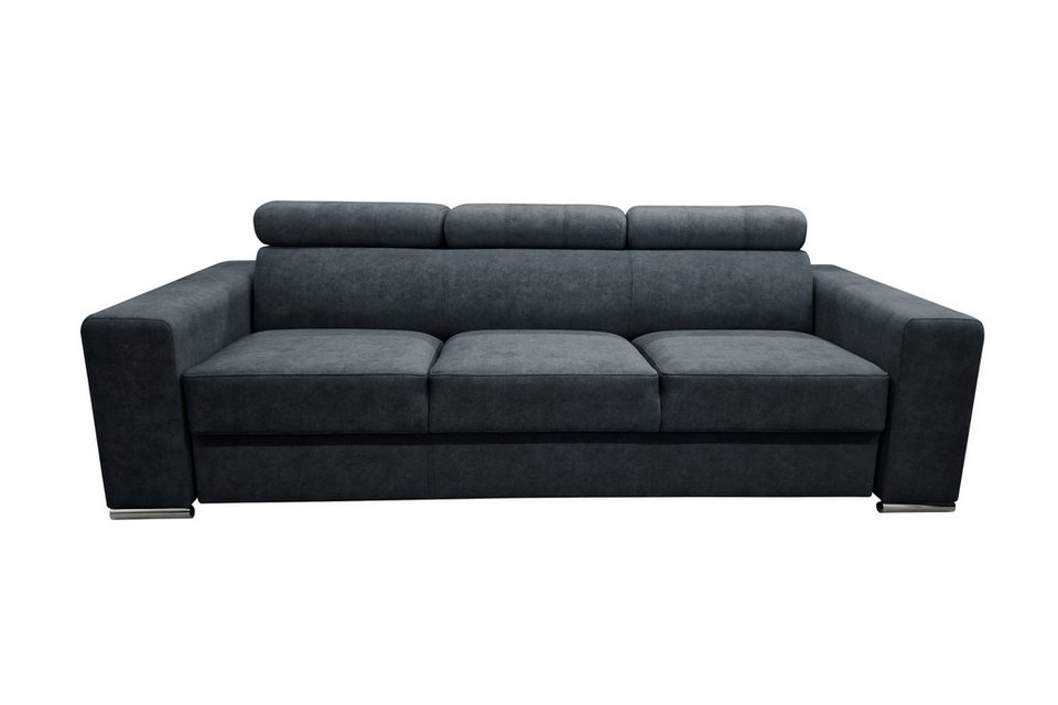 Deine Möbel 24 Sofa Couch 3-Sitzer / 4-Sitzer ELMO, mit Schlaffunktion