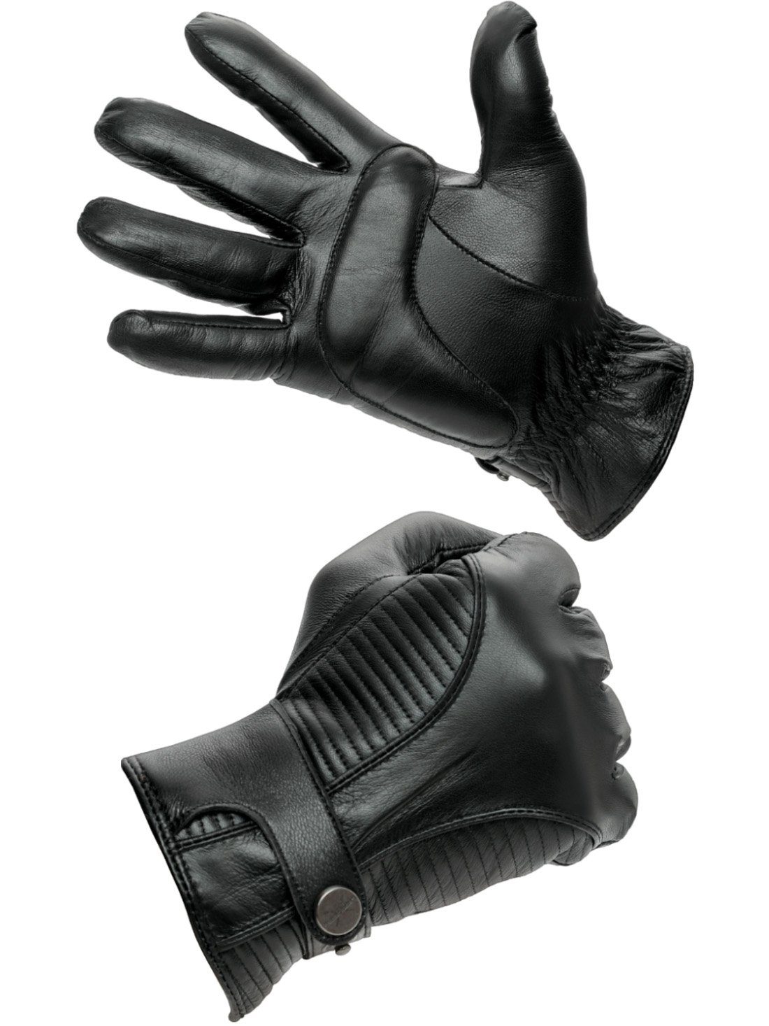 PEARLWOOD Lederhandschuhe Handinnenfläche mit Polsterung für Fahrkomfort