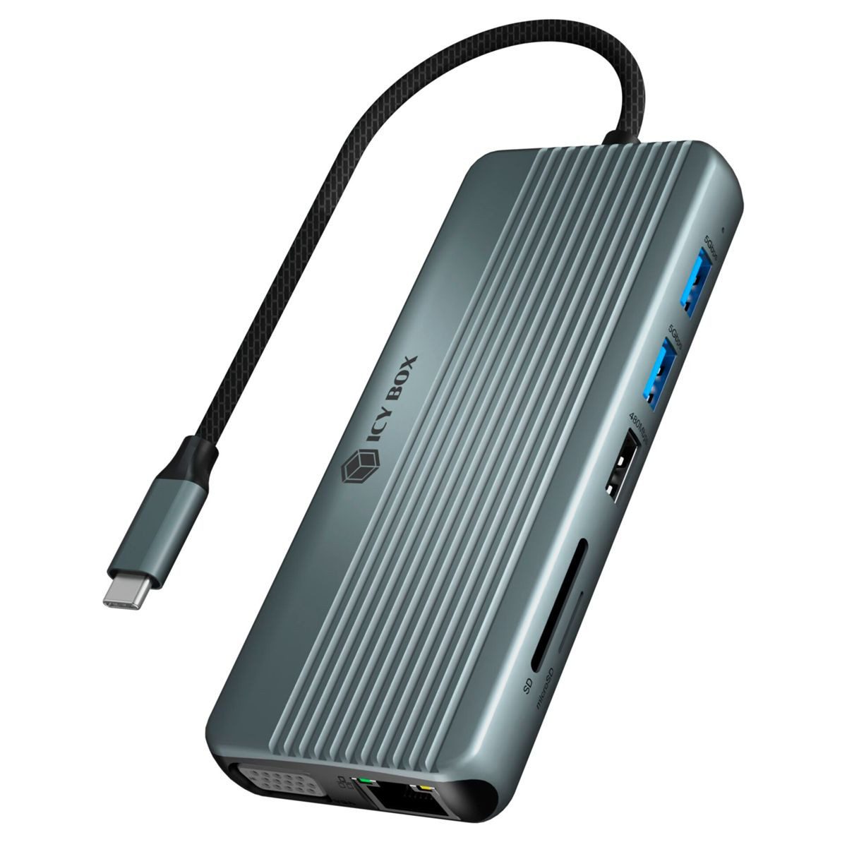 ICY BOX IB-DK4062-CPD Multi Dockingstation Netzwerk-Switch