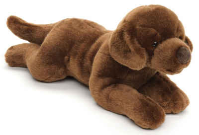 Uni-Toys Kuscheltier Labrador, liegend - versch. Farben - 40 cm - Plüsch-Hund - Plüschtier, zu 100 % recyceltes Füllmaterial